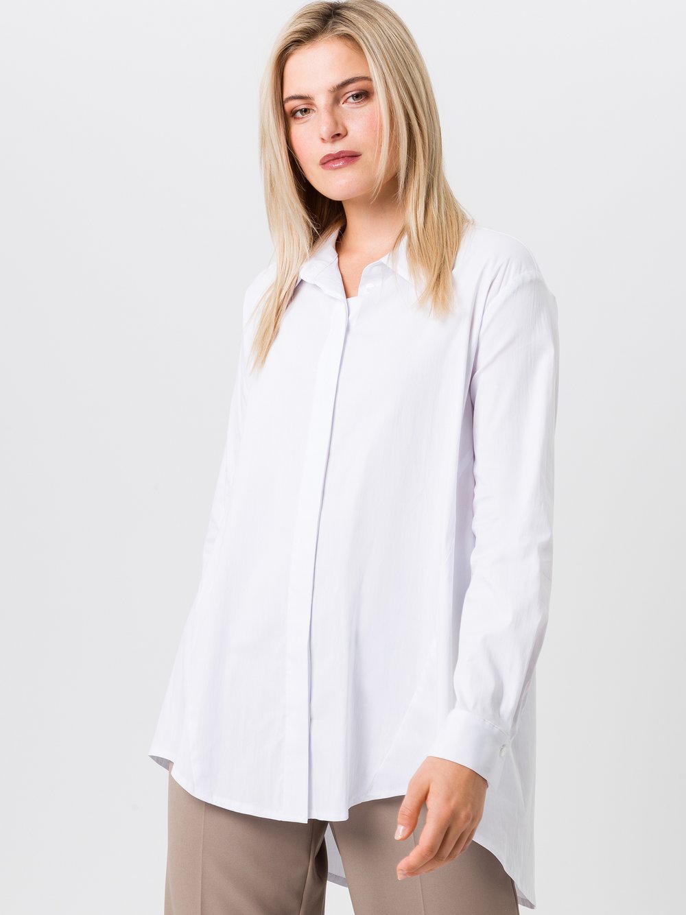 TUZZI Longbluse Damen Baumwolle weiß, 48