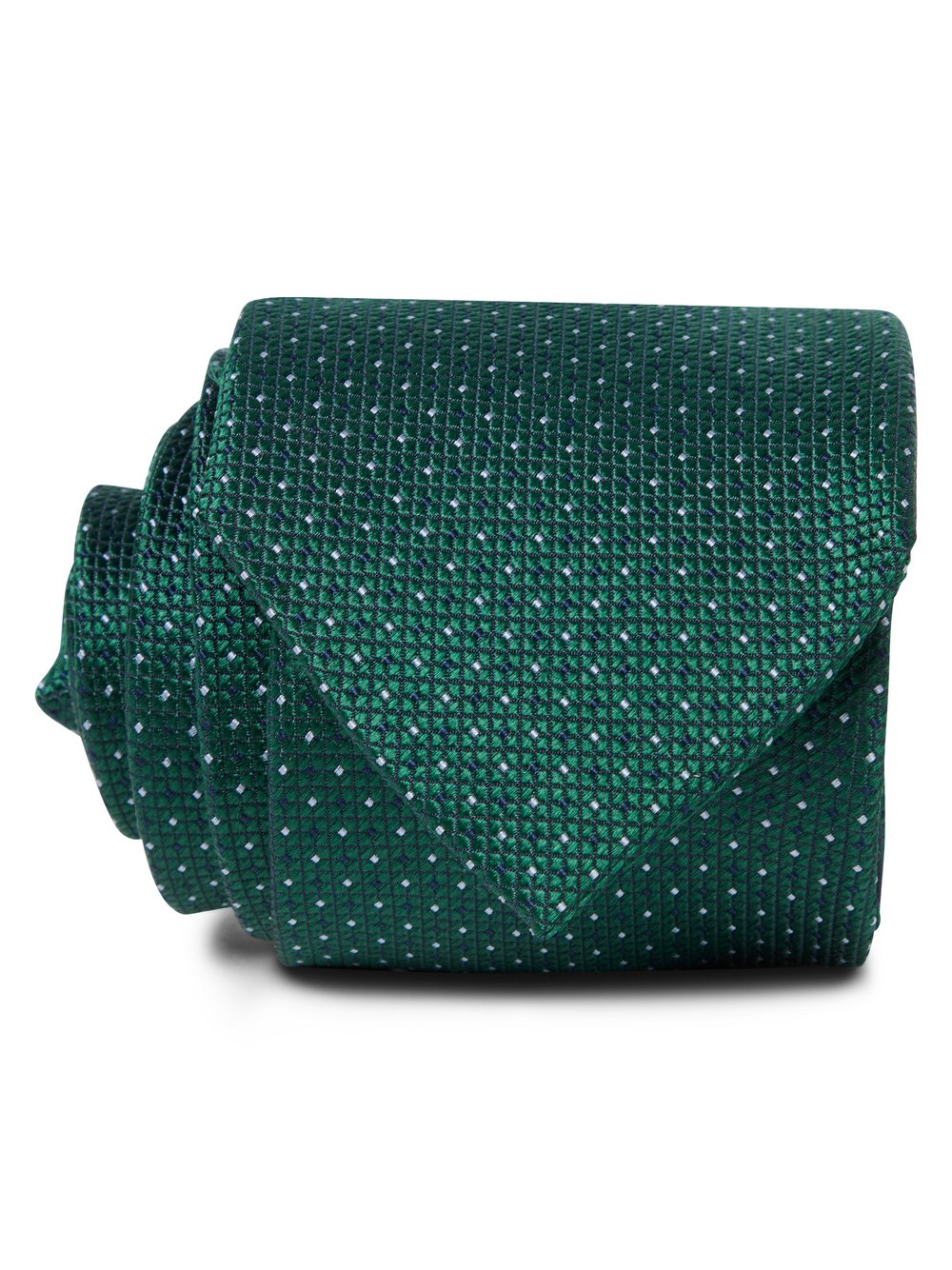 Andrew James Seidenkrawatte Herren grün gepunktet, ONE SIZE