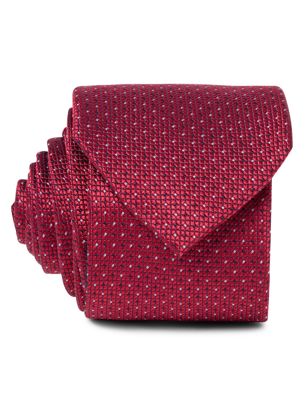 Andrew James Seidenkrawatte Herren rot gepunktet, ONE SIZE