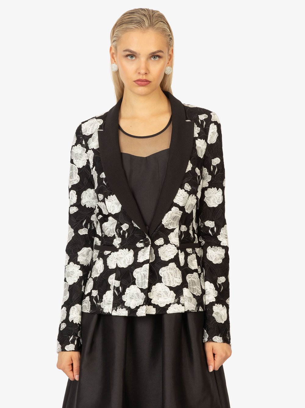 Kraimod Abendblazer Damen mehrfarbig gemustert, 42