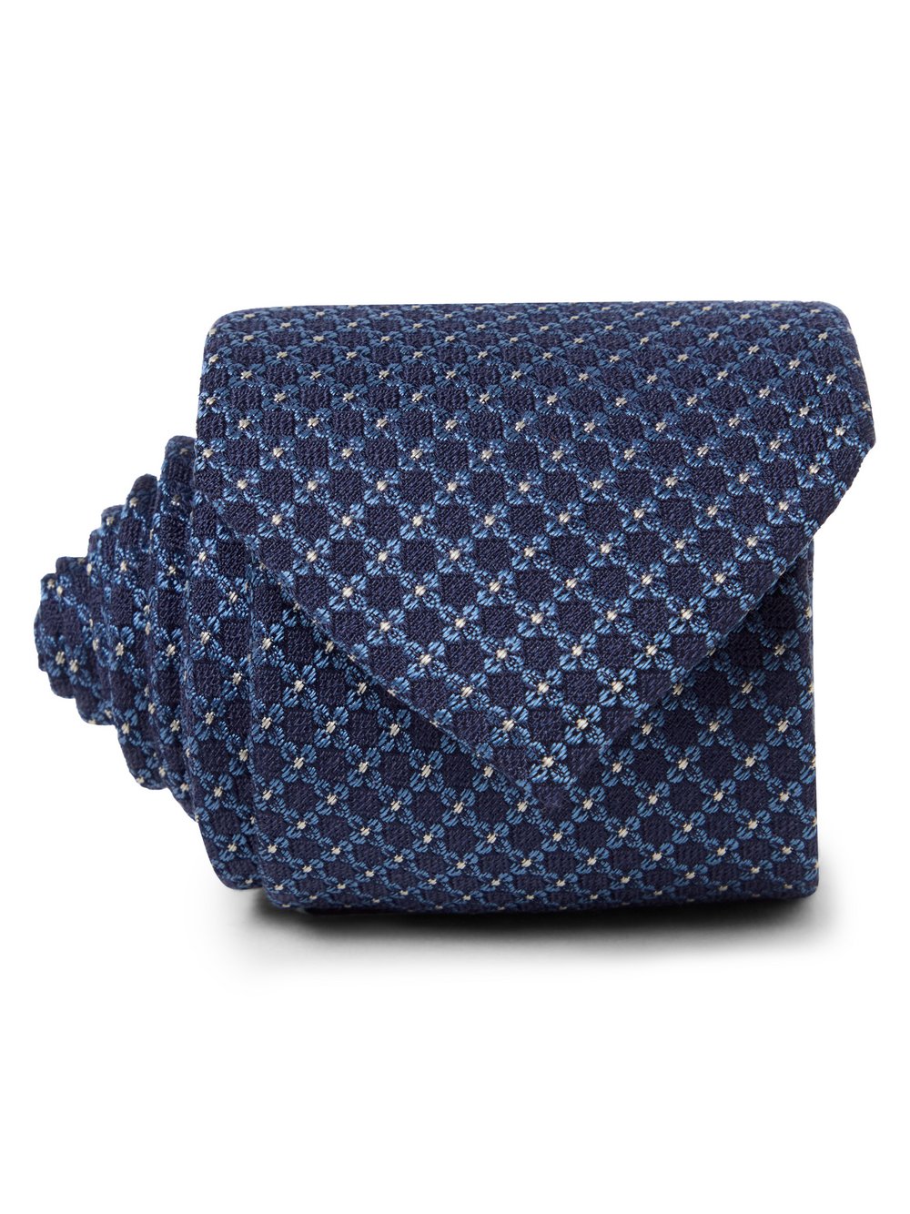 Andrew James Krawatte mit Seidenanteil Herren blau gemustert, ONE SIZE