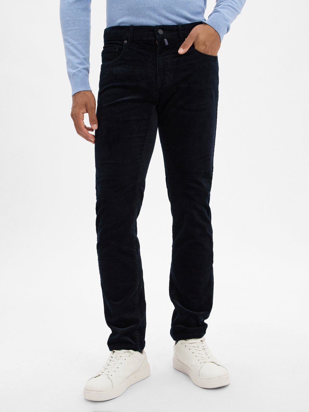 Thumbnail - Pierre Cardin Cordhose Herren Baumwolle blau, 33-30