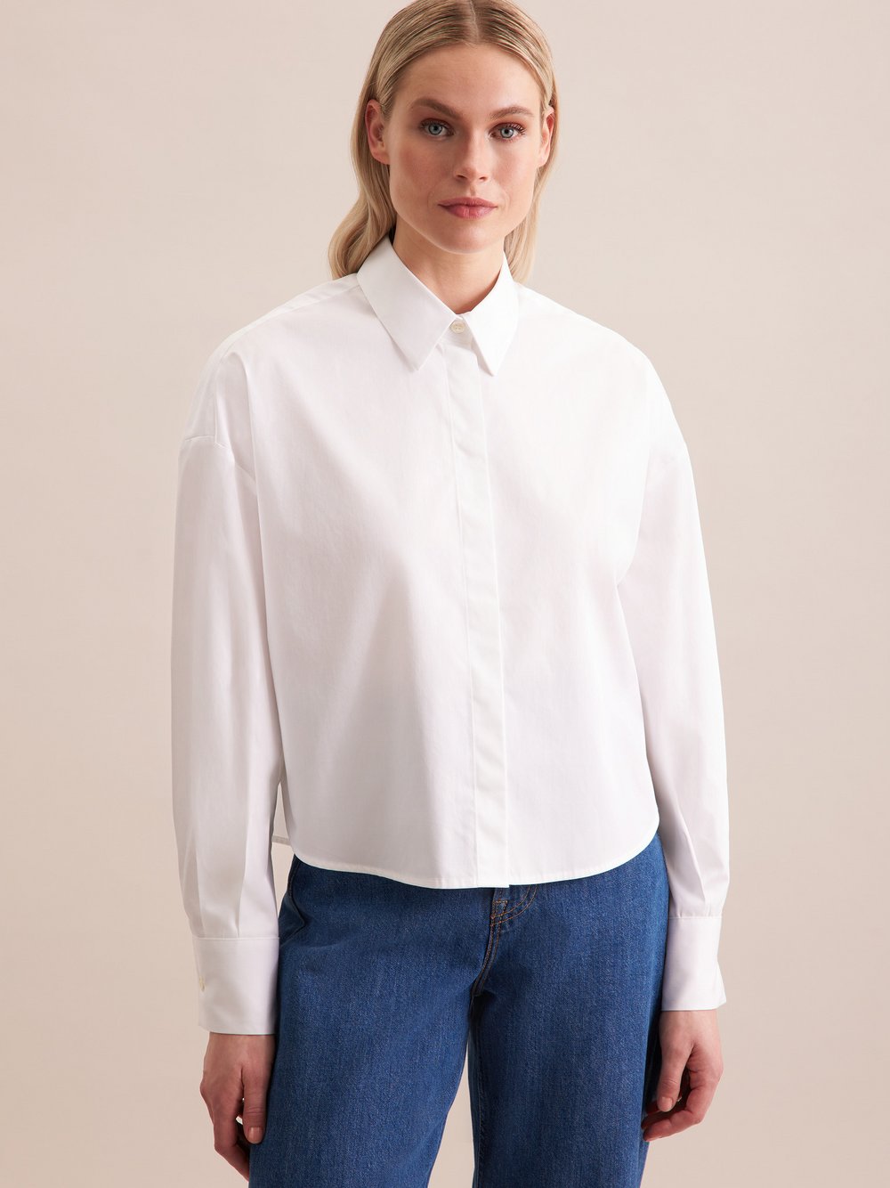 Seidensticker Hemdbluse Damen Baumwolle weiß, 38