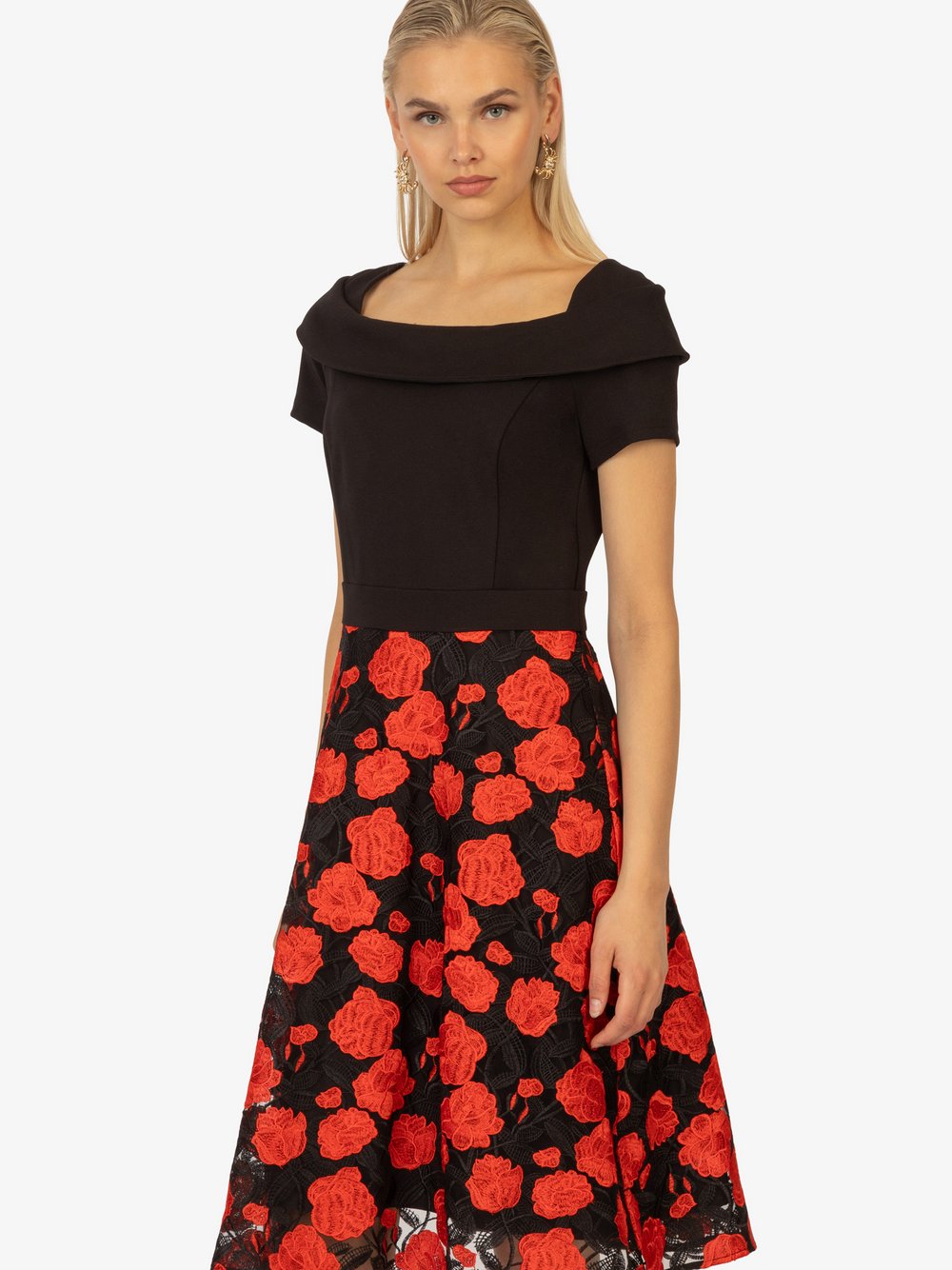 Thumbnail - Kraimod Cocktailkleid Damen Viskose mehrfarbig gemustert, 36