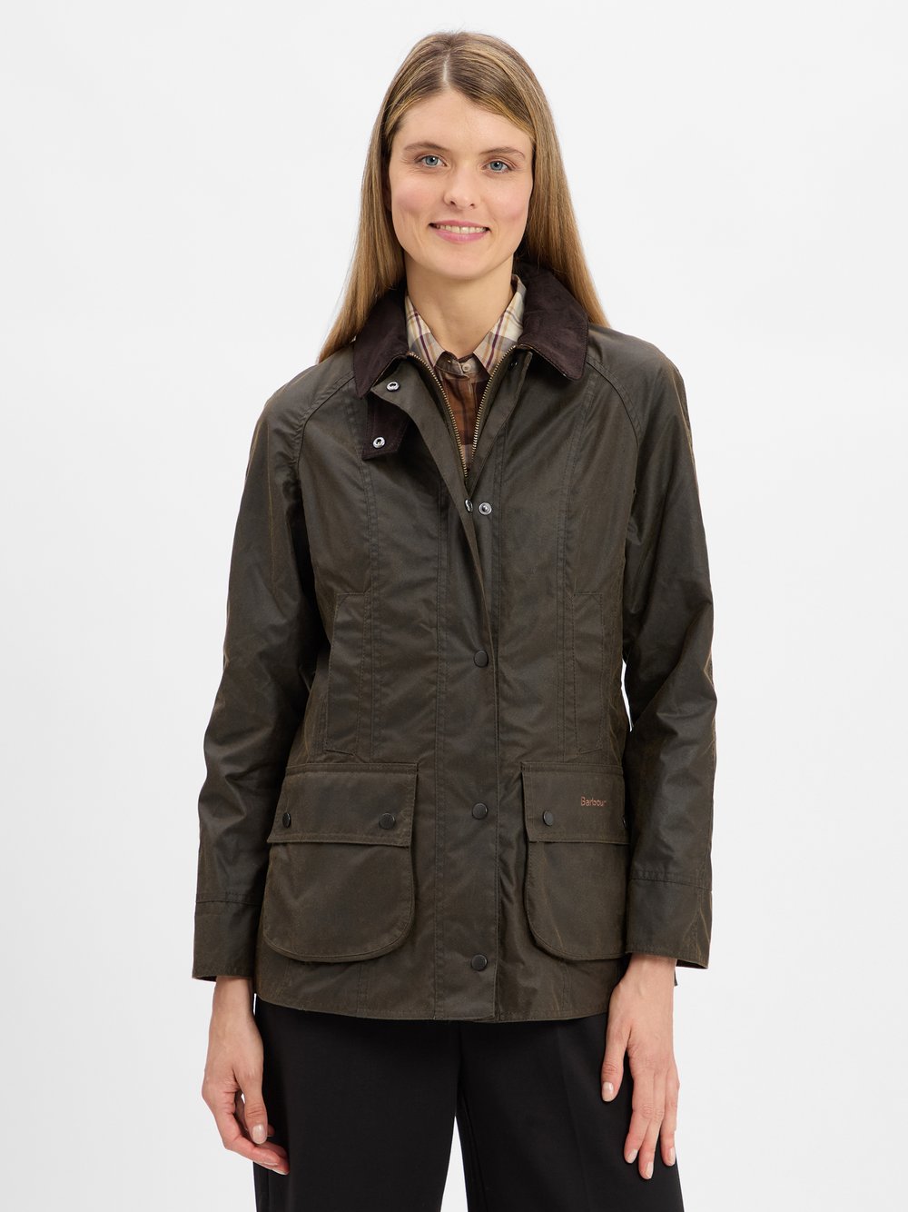 Barbour Jacke Damen Baumwolle grün, 36