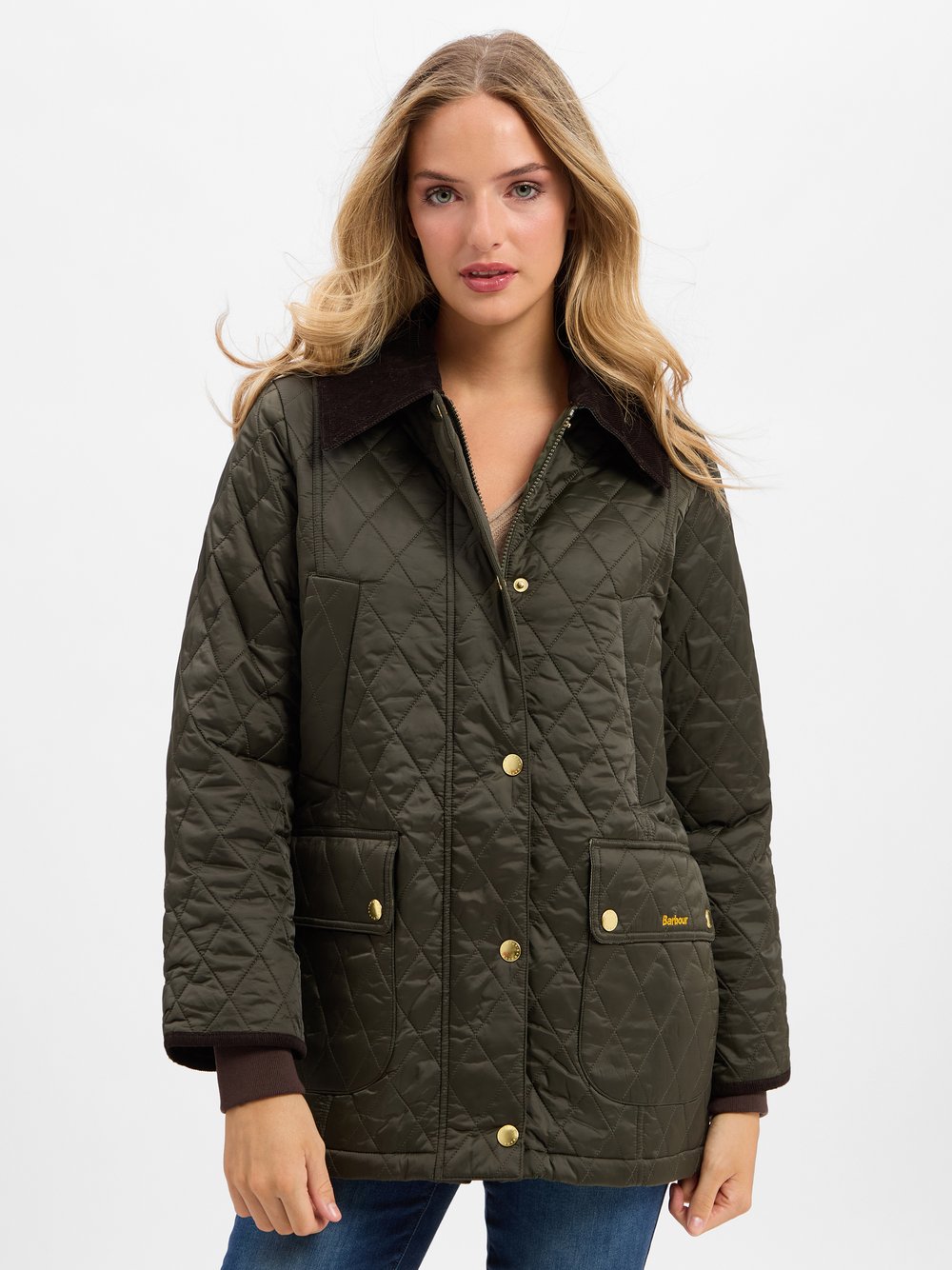 Barbour Steppjacke Damen Polyamid grün, 36
