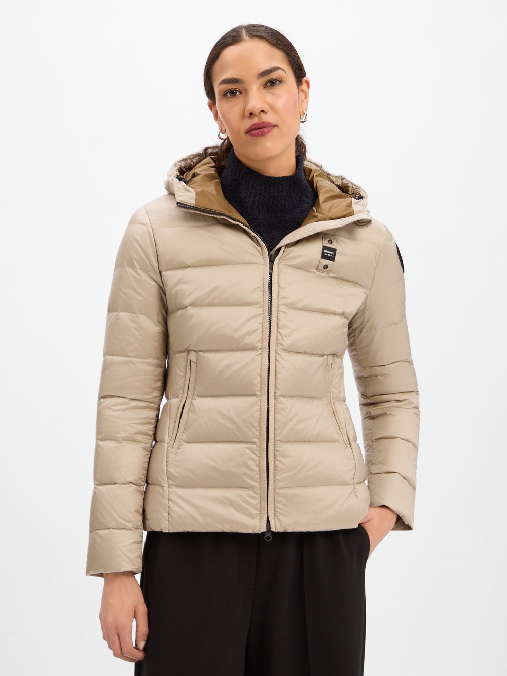 Blauer Daunenjacke Damen blau, XL