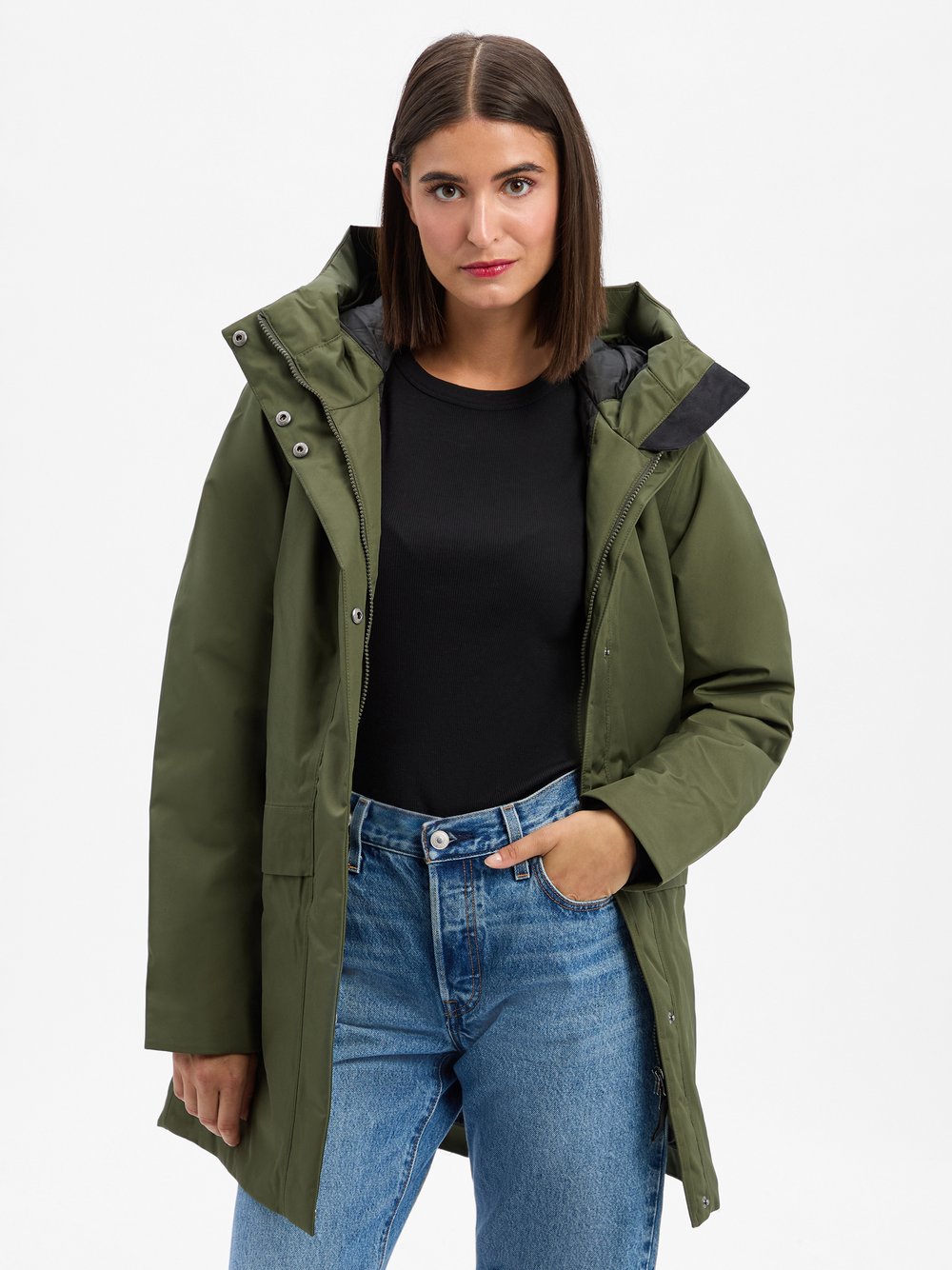 Didriksons Funktionsjacke Damen grün, 42