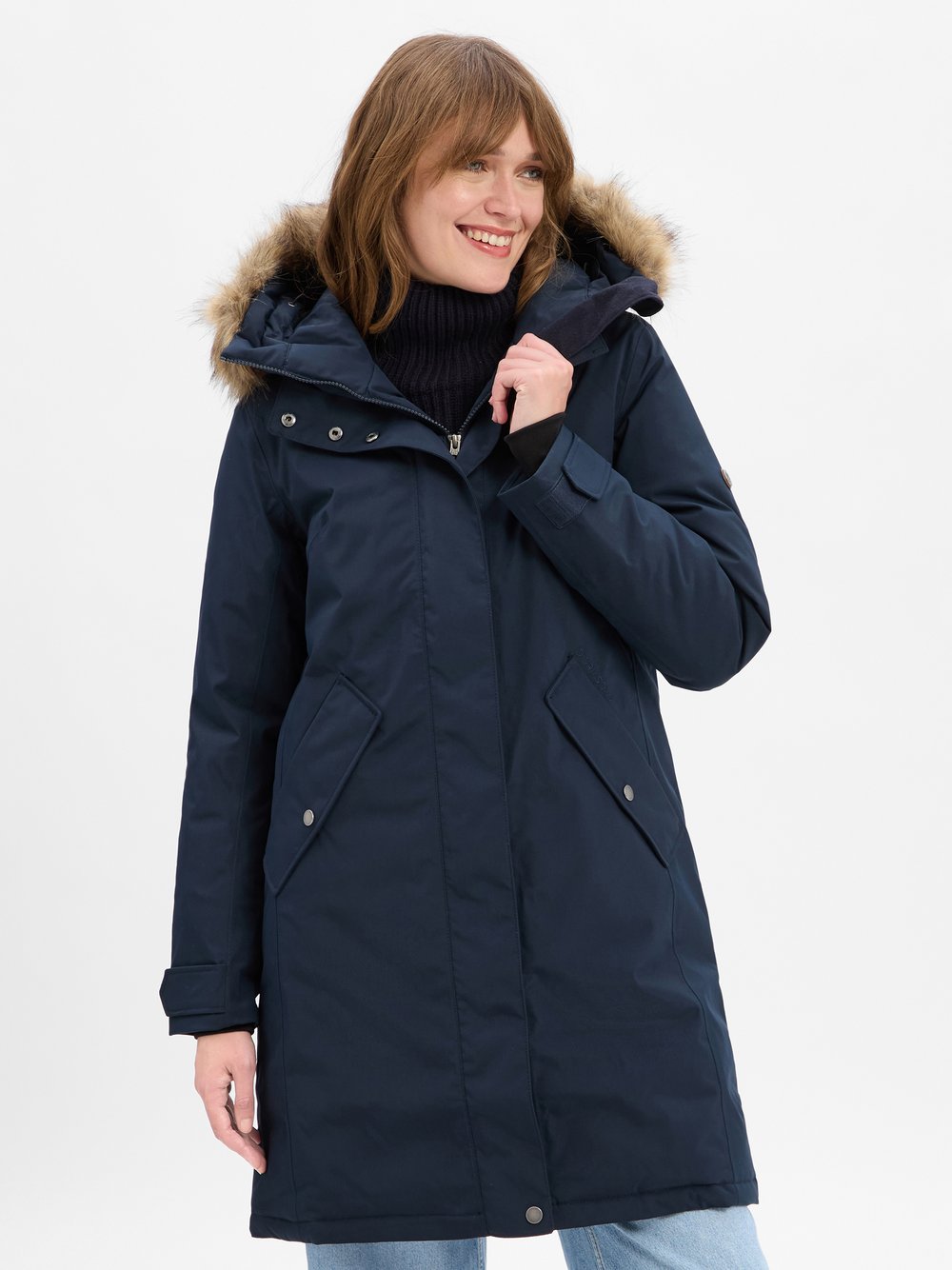 Thumbnail - Didriksons Parka Damen blau, 36