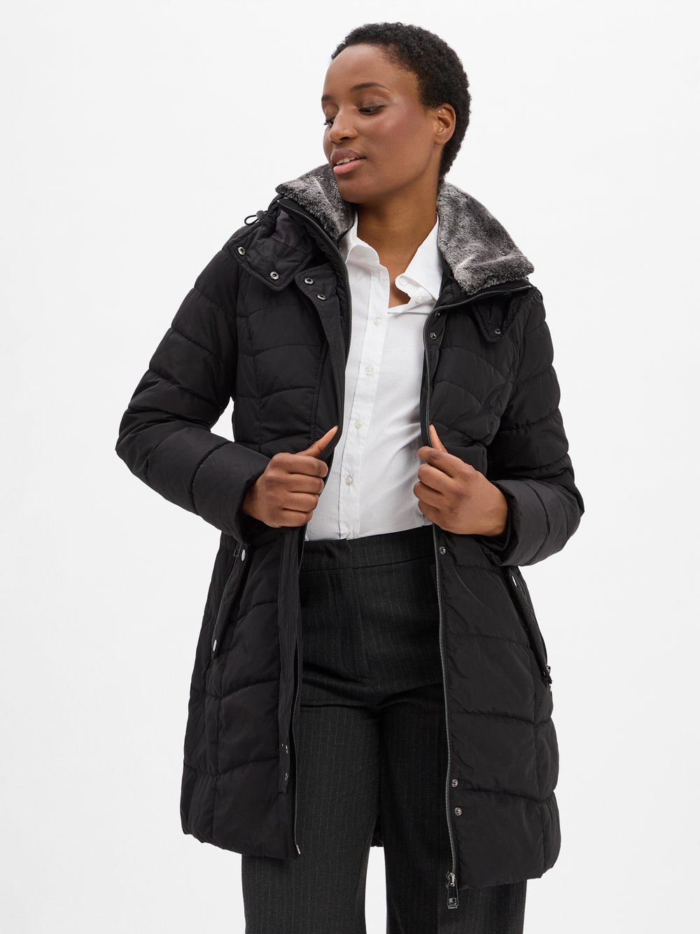 Franco Callegari Steppmantel Damen schwarz, 36