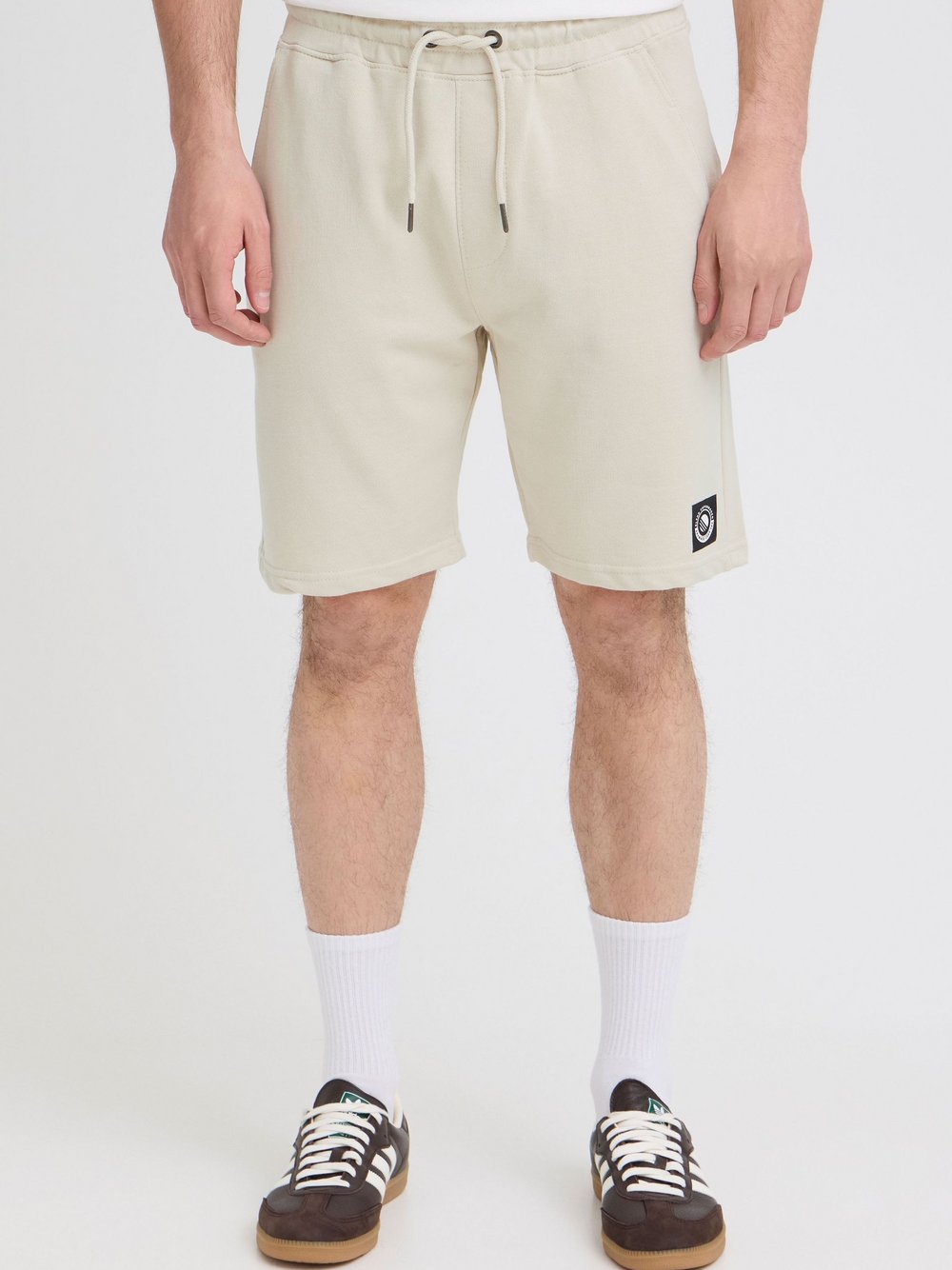 BLEND Sweatshorts Herren Baumwolle beige, S