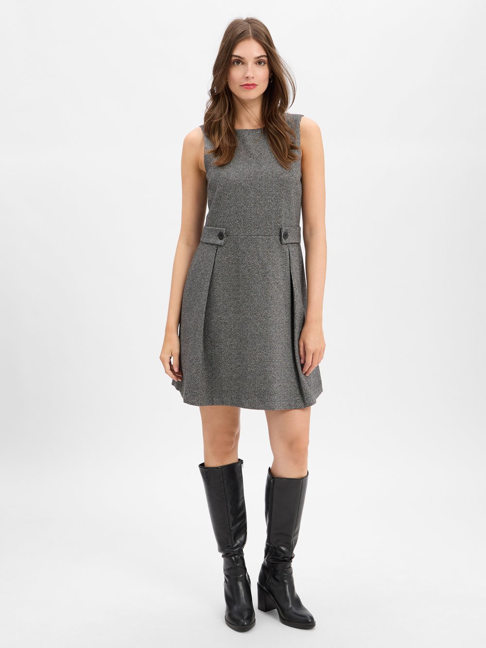 Weekend Max Mara Kleid Damen Viskose mehrfarbig kariert, XL