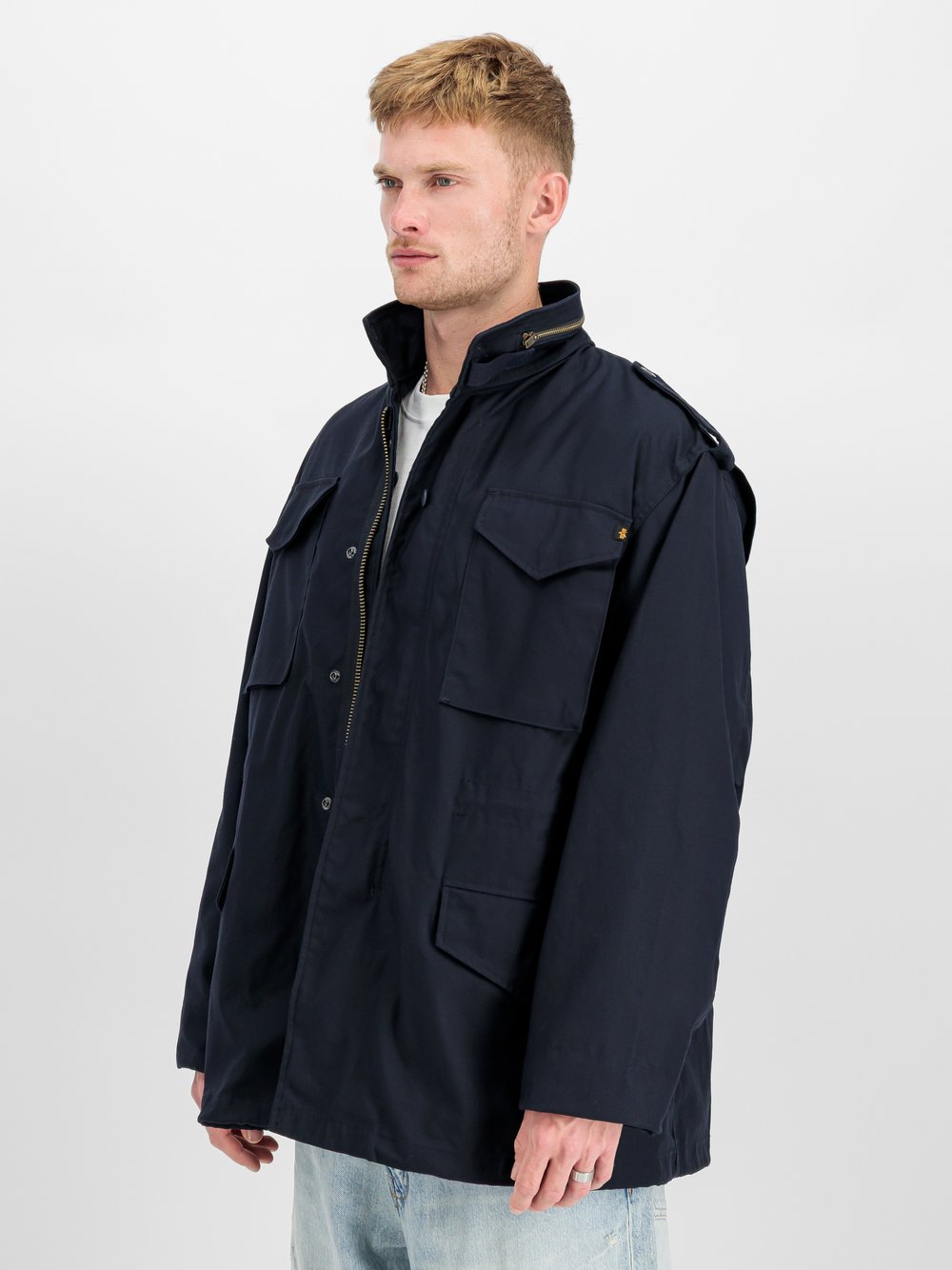 Thumbnail - Alpha Industries Übergangsjacke Damen Baumwolle blau, XL