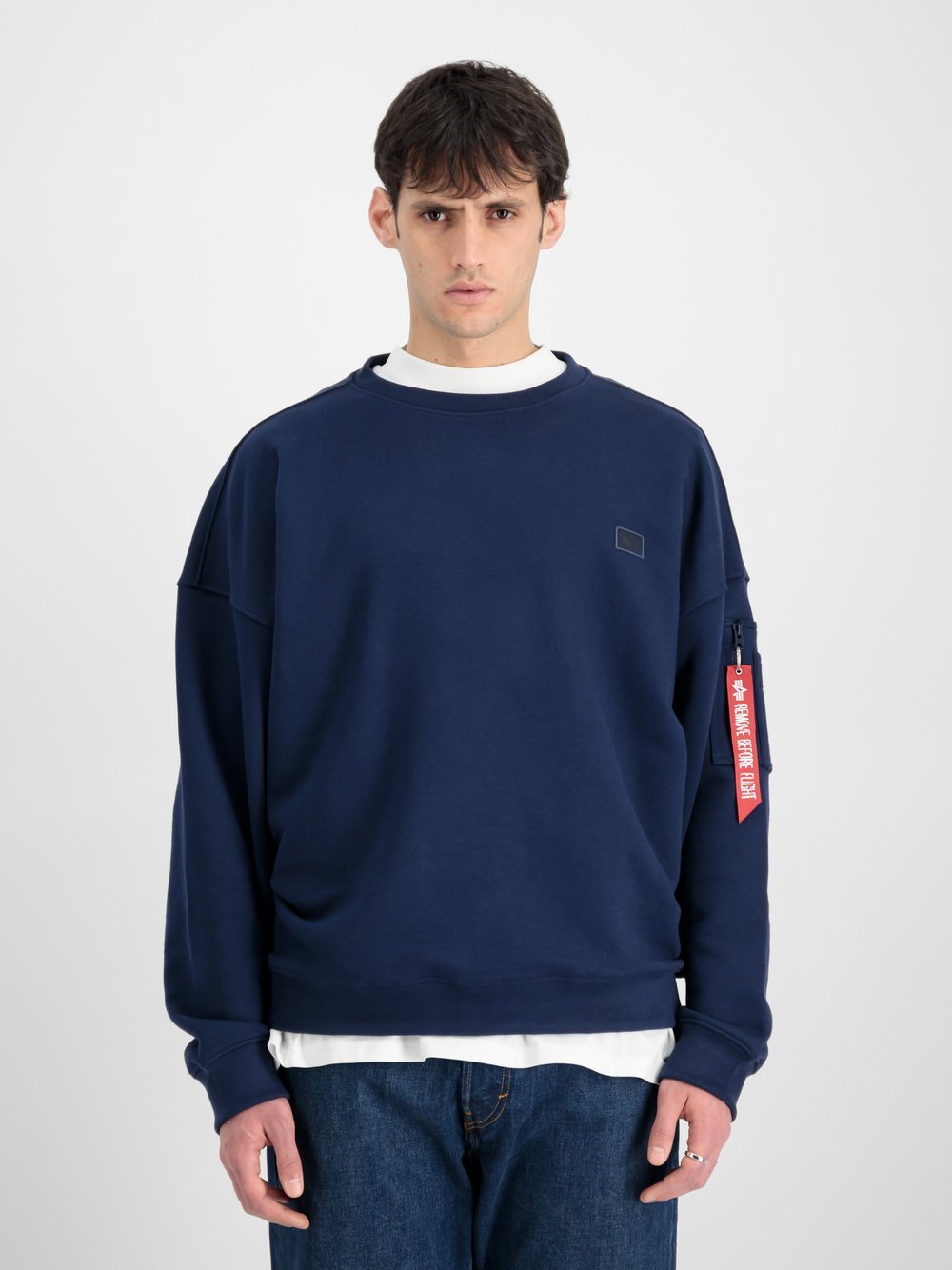 Alpha Industries Sweatshirt Herren blau, M