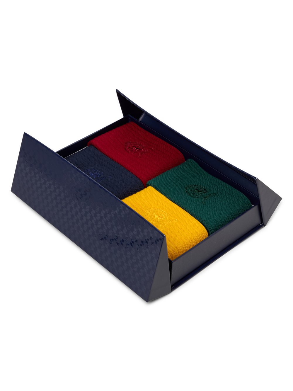 Tommy Hilfiger 4er-Pack Socken Geschenkbox Herren Baumwolle mehrfarbig, 43-46