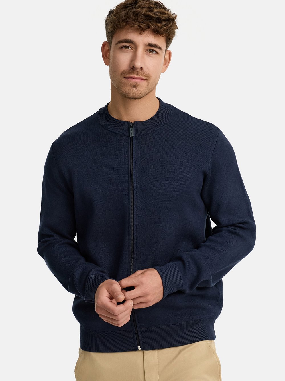 Indicode Strickjacke Herren Viskose blau, L