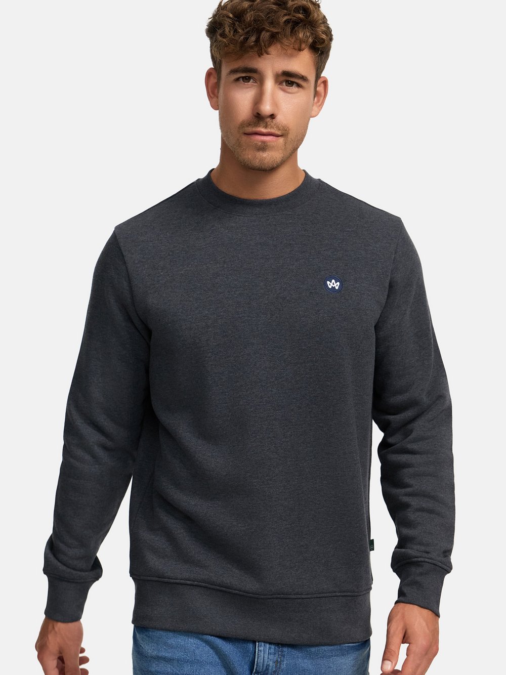 Kronstadt Sweatshirt Herren Baumwolle grau, S