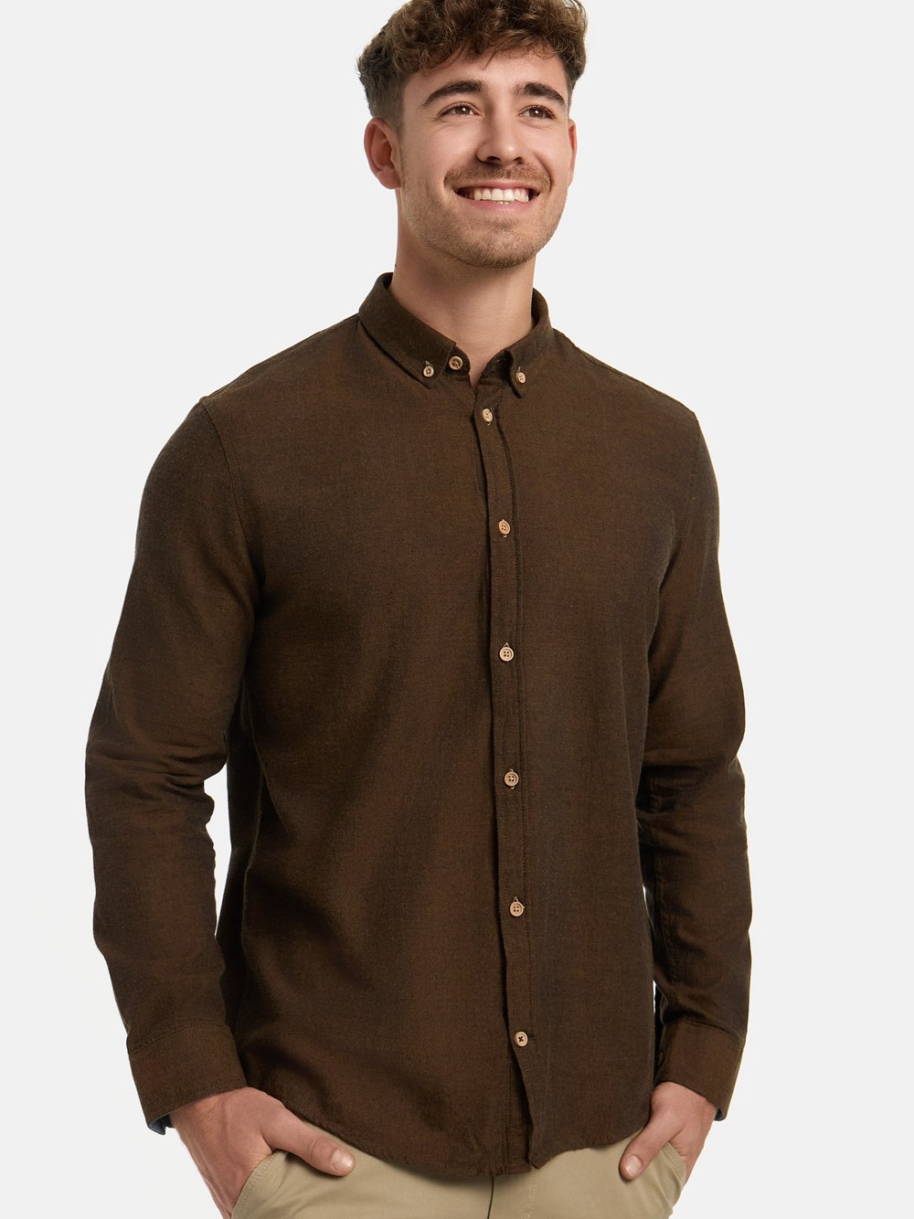 Kronstadt Hemd Langarm Herren Regular Fit Baumwolle mehrfarbig, XXL
