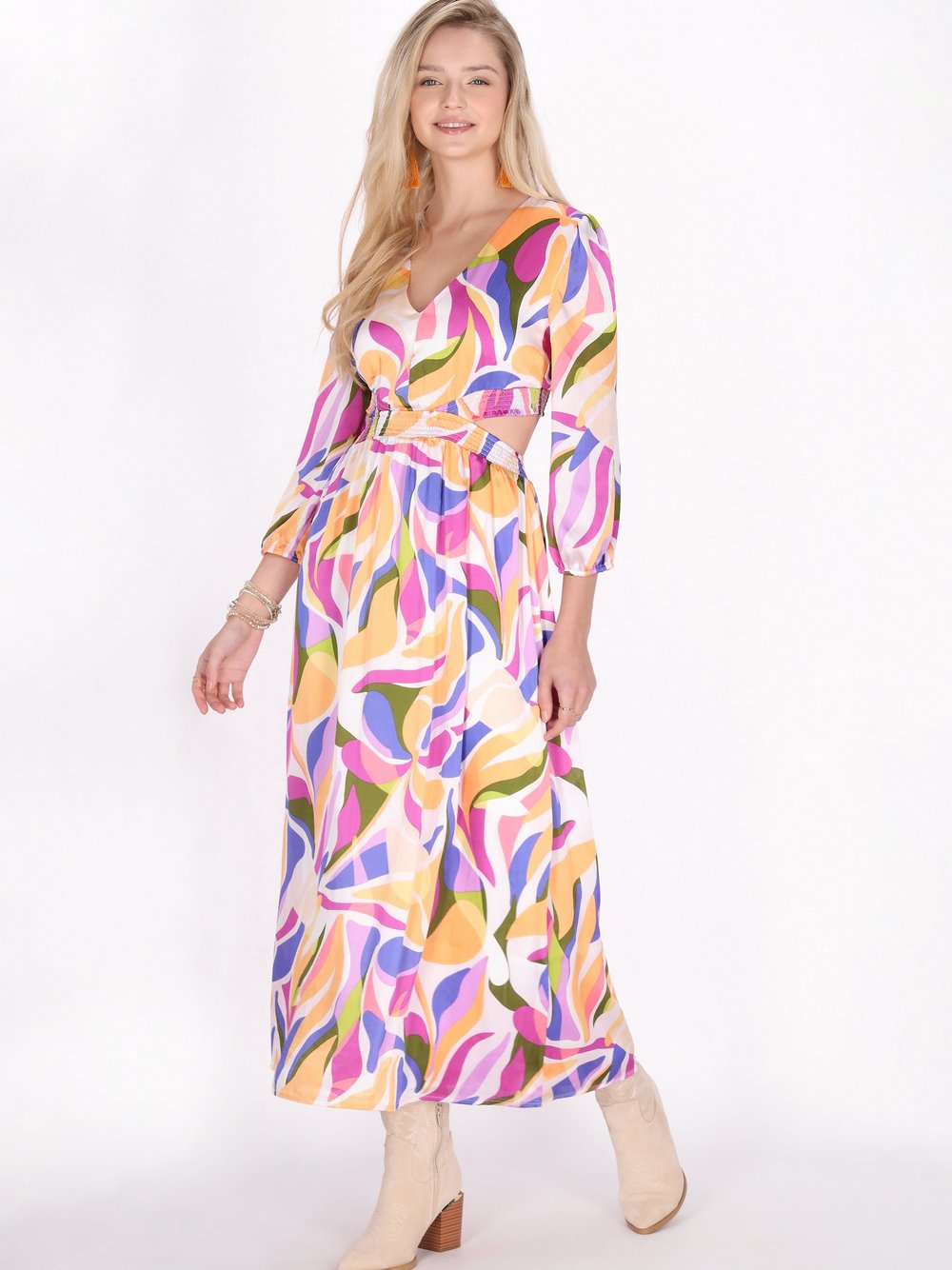 Thumbnail - IZIA Kleid Damen mehrfarbig bedruckt, L