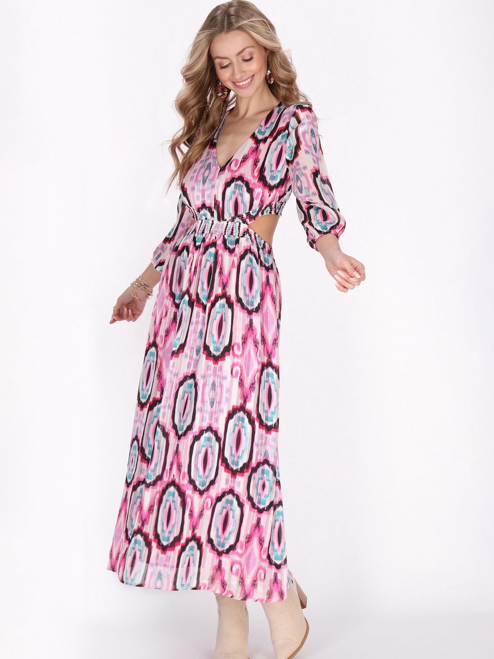 Thumbnail - IZIA Kleid Damen mehrfarbig bedruckt, XS