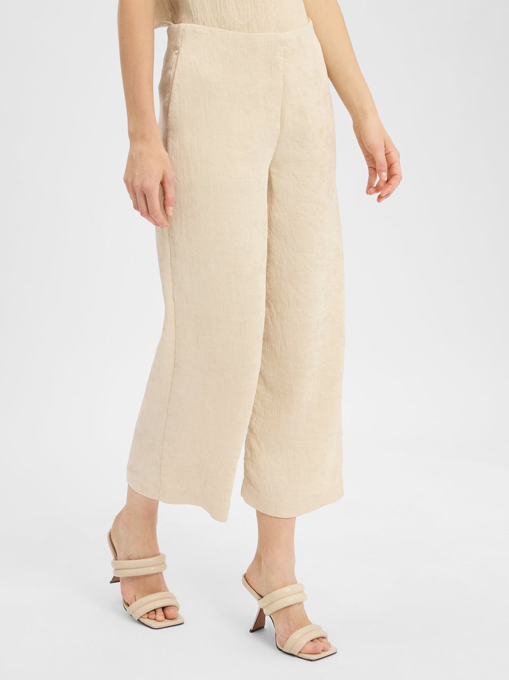 Thumbnail - Someday Culotte Damen Viskose beige strukturiert, 38