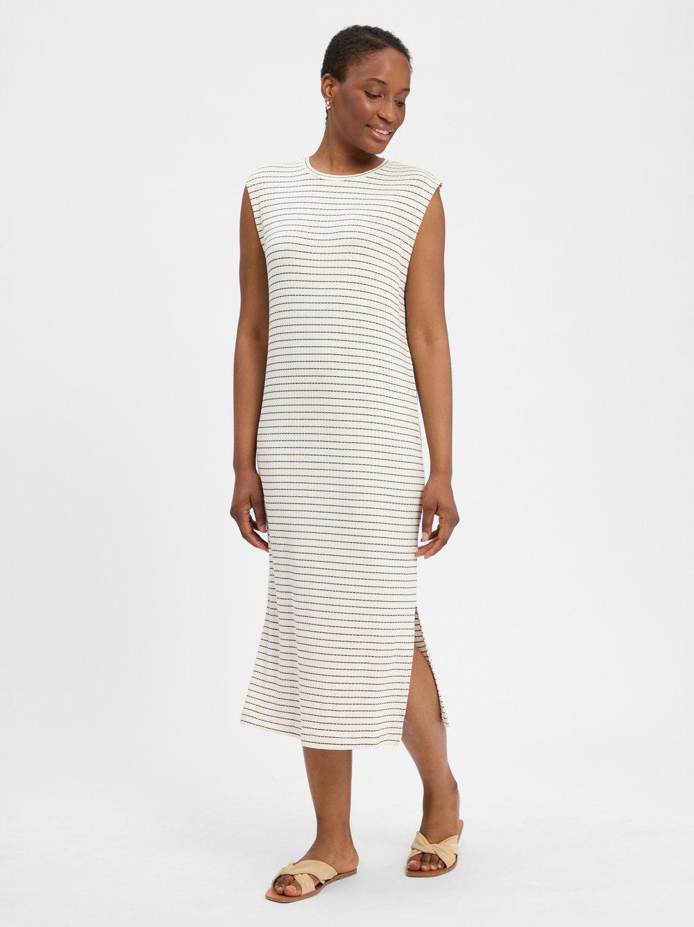 Vila Jerseykleid Damen Viskose mehrfarbig gestreift, M