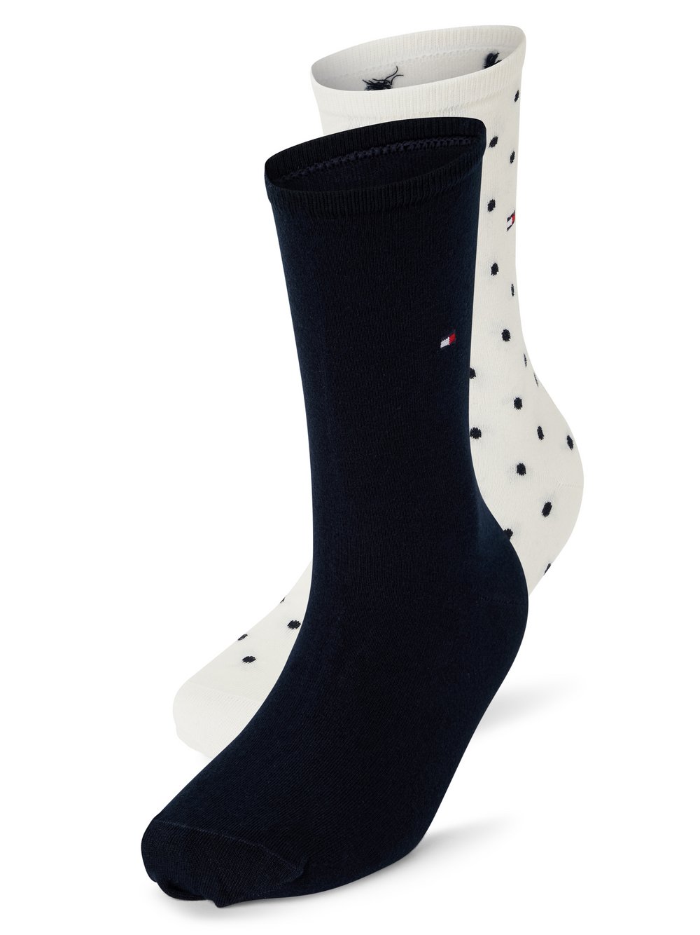 Tommy Hilfiger Socken im 2er-Pack Damen Baumwolle mehrfarbig gepunktet, 35-38