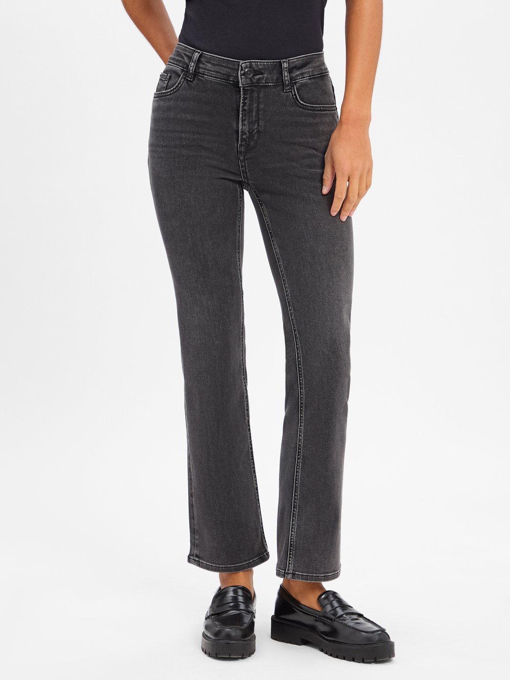 MOS MOSH Jeans MMAshley Damen Baumwolle grau, 31