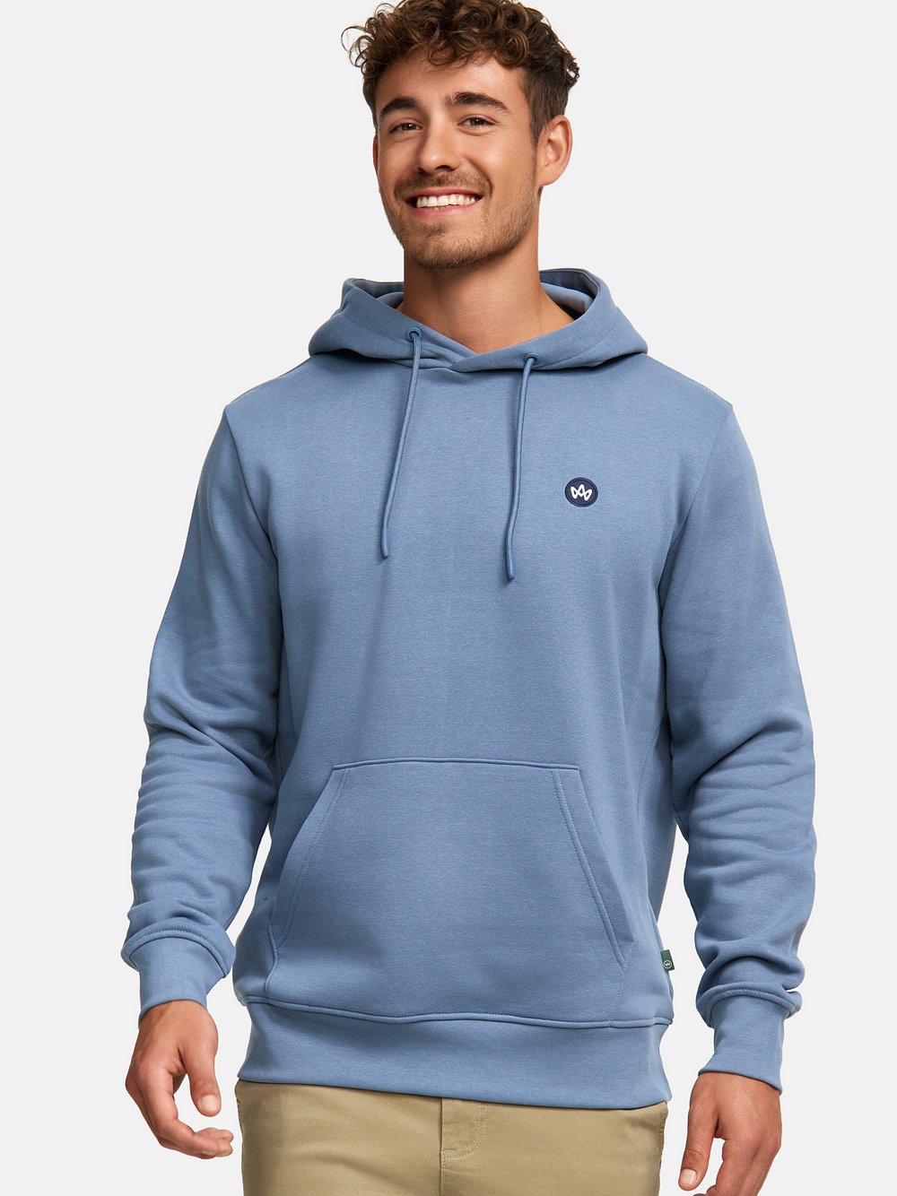 Kronstadt Kapuzenpullover Herren Baumwolle blau, XL