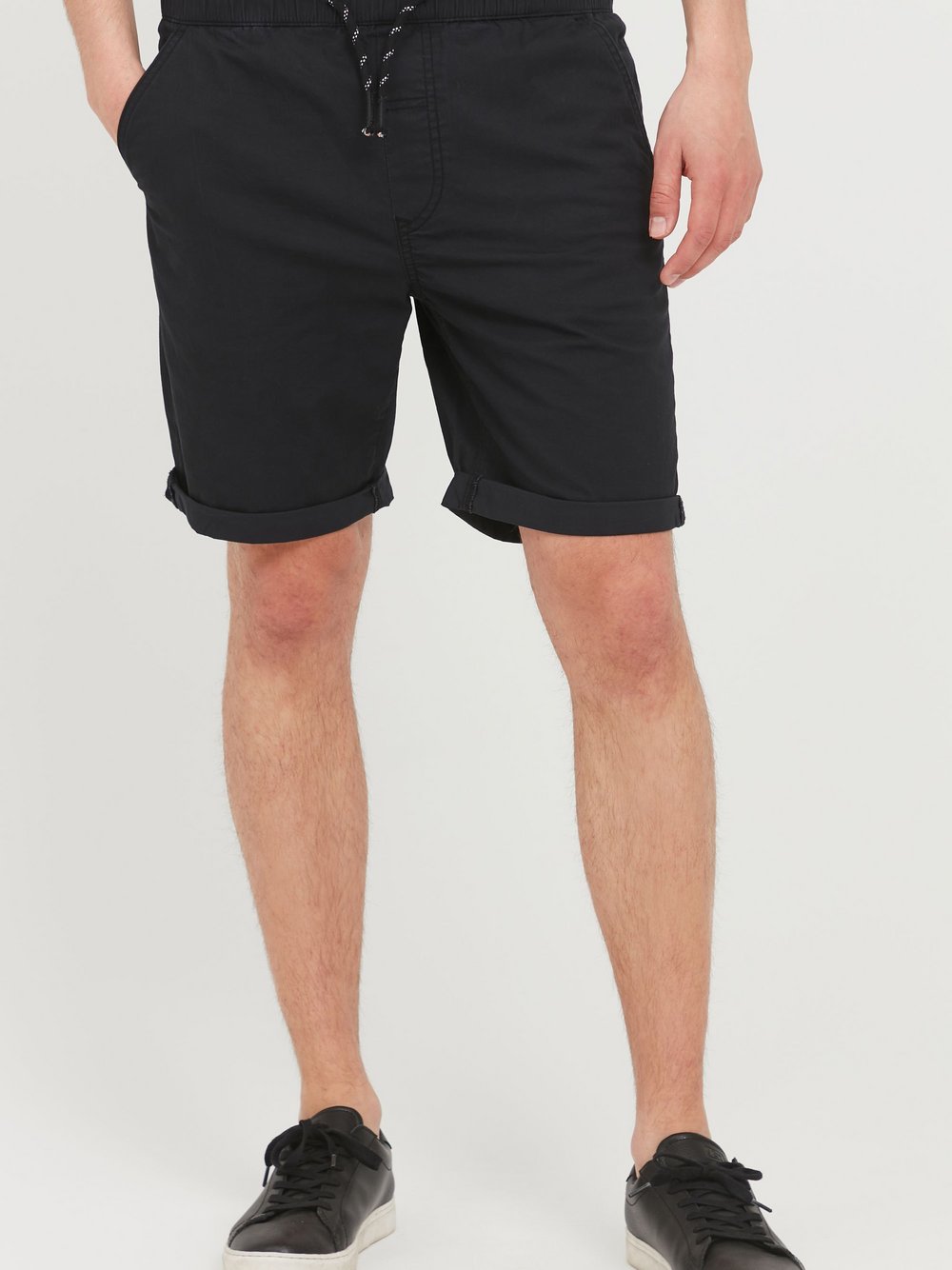 Thumbnail - Solid Chinoshorts Herren Baumwolle schwarz, S