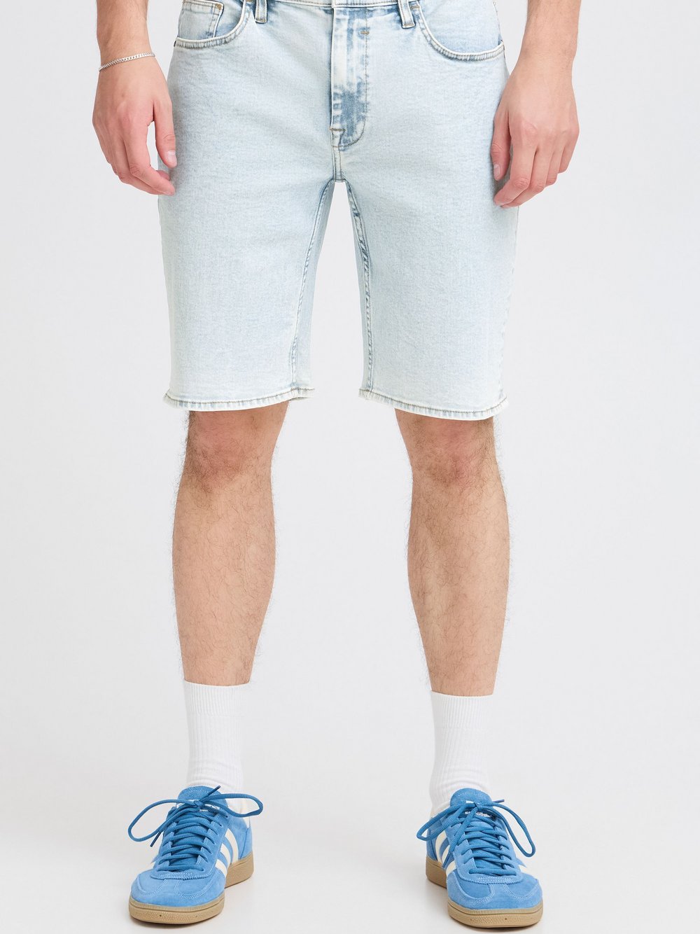 BLEND Jeansshorts Herren Baumwolle blau, S