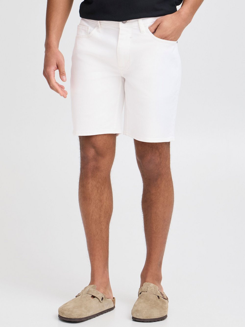 BLEND Jeansshorts Herren Baumwolle blau gemustert, XXL