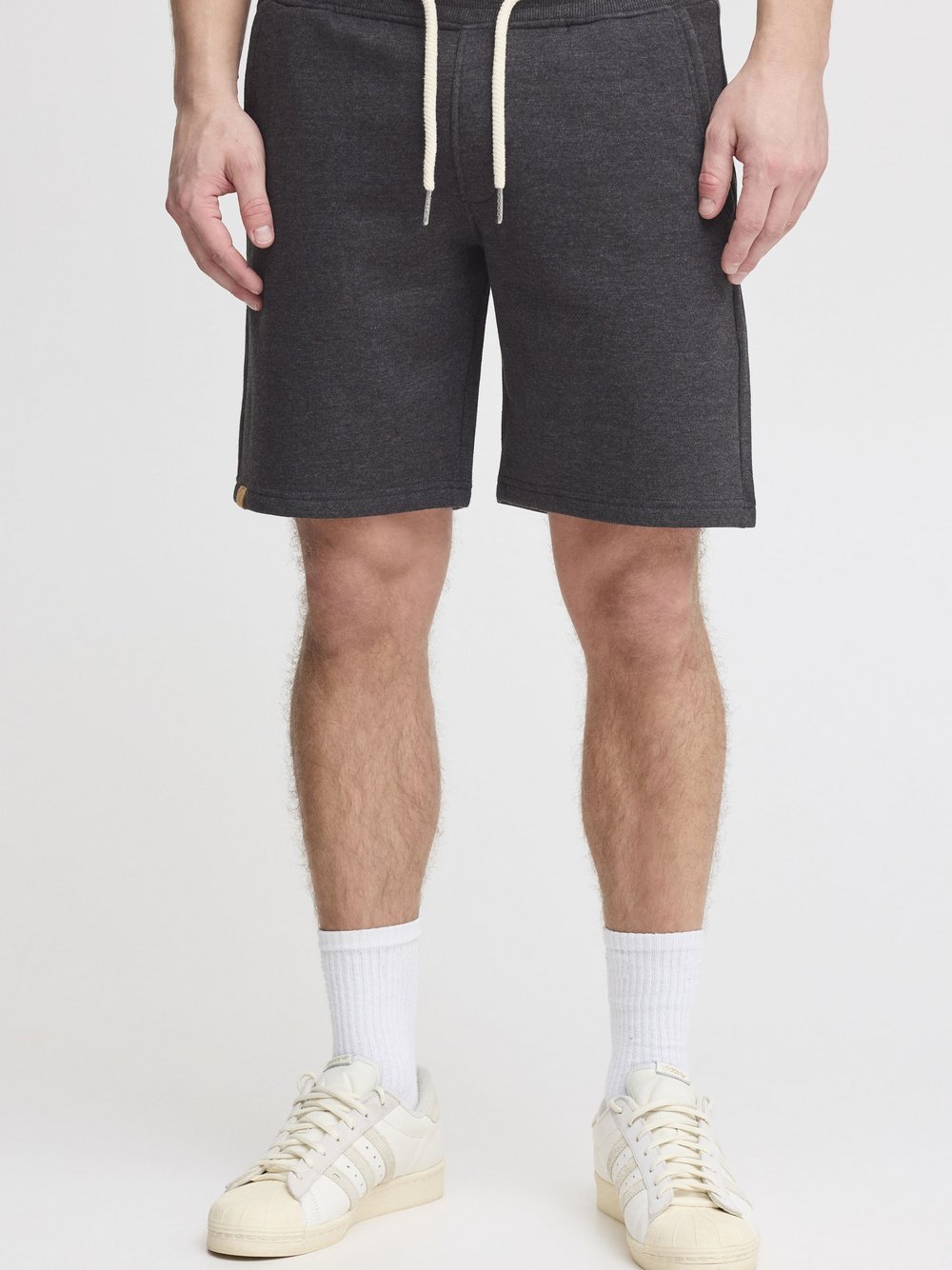 Solid Sweatshorts Herren grau, L