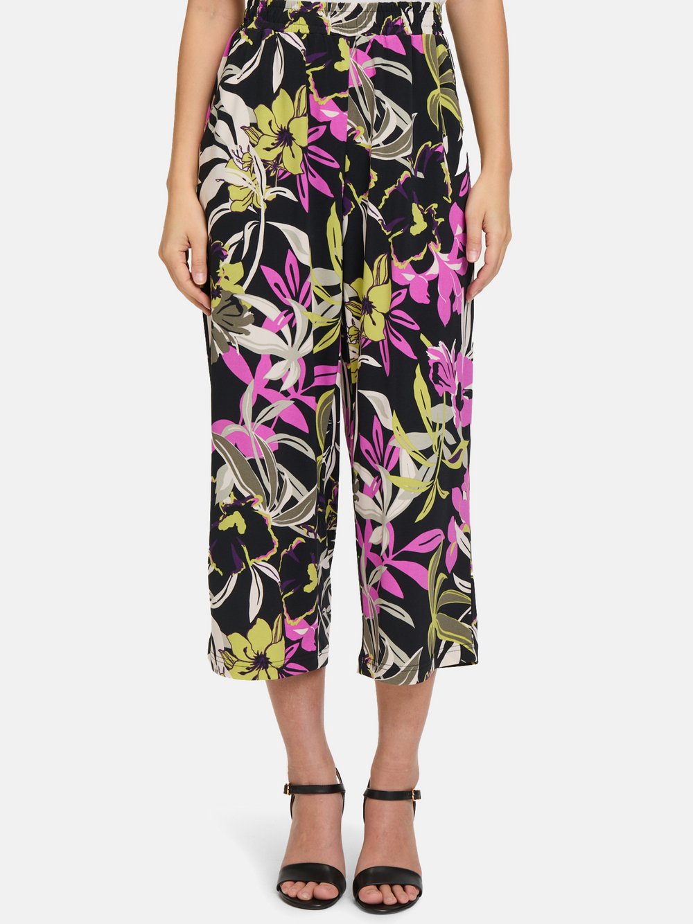 Betty Barclay Schlupfhose Damen schwarz bedruckt, 48