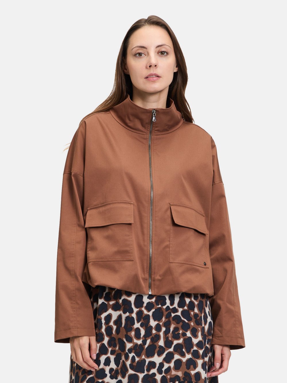 Betty & Co Casual-Jacke Damen Baumwolle braun, 36