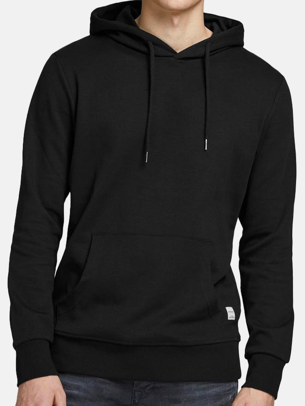 Jack & Jones Hoodie Herren Baumwolle schwarz, XL