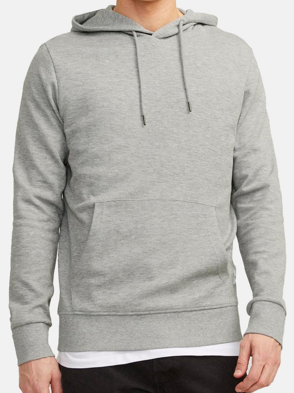 Jack & Jones Hoodie Herren Baumwolle grau, L