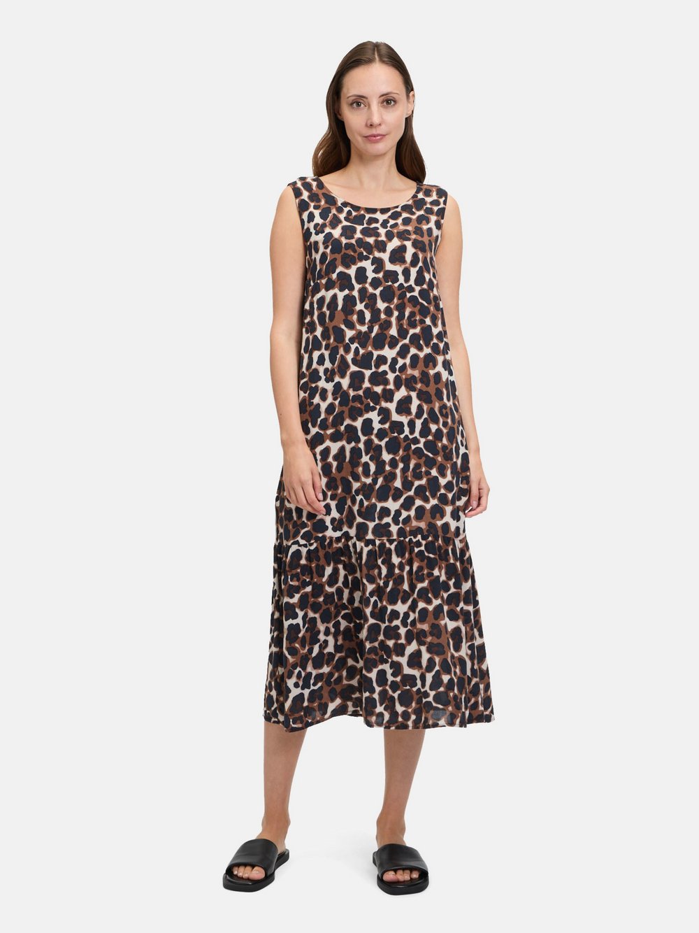 Betty & Co Stufenkleid Damen Viskose braun gemustert, 36