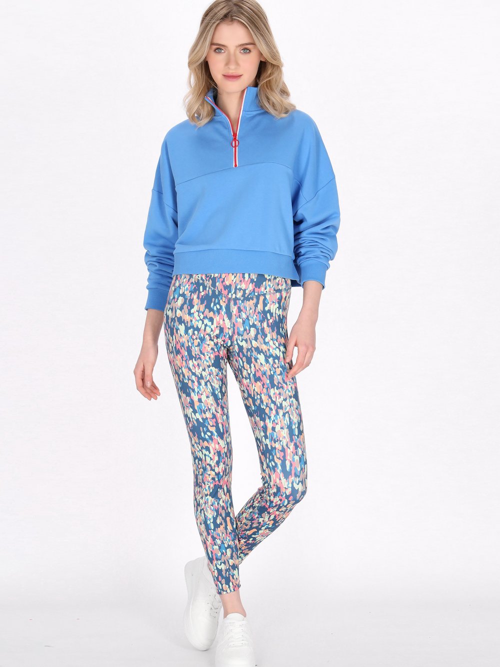 Thumbnail - MyMo Sweatshirt Damen Baumwolle blau, XS