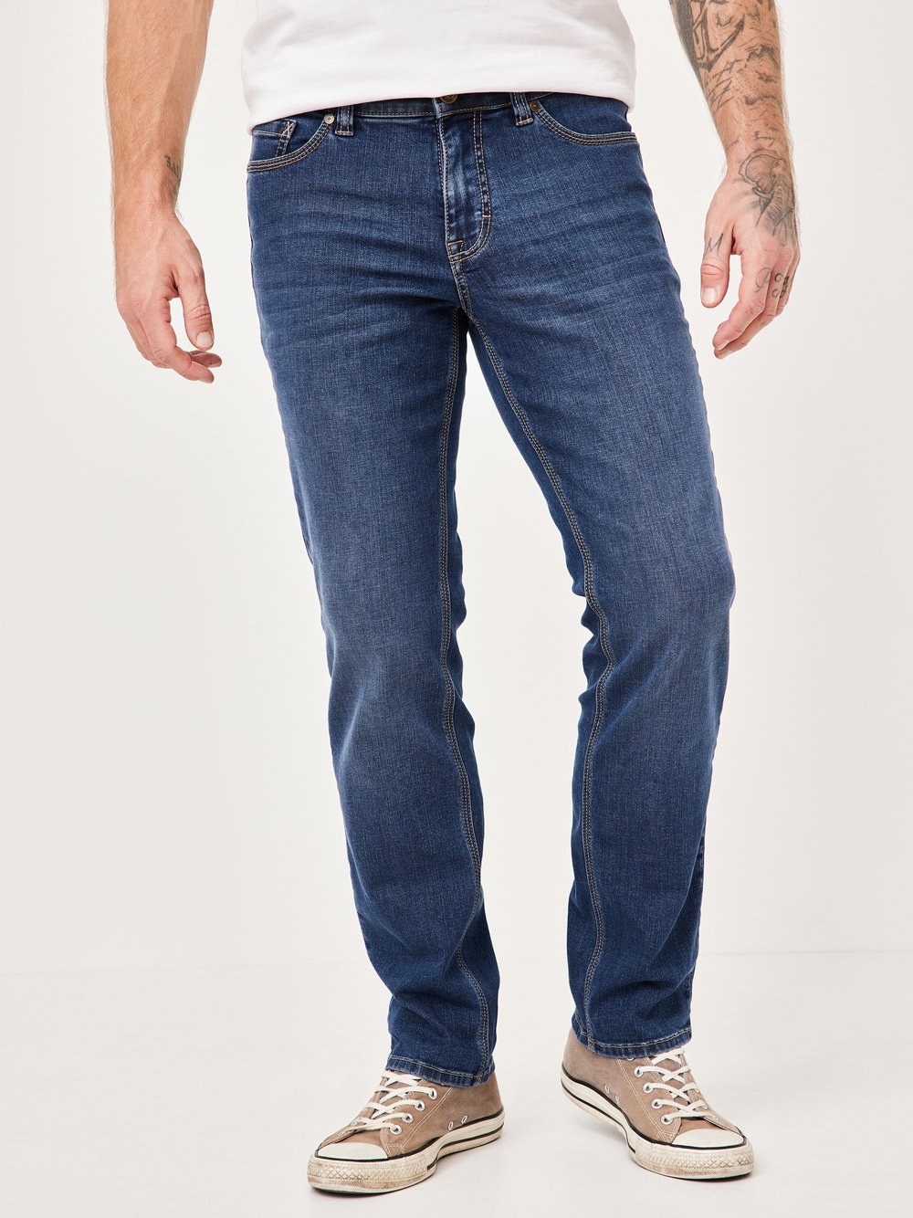 Thumbnail - Paddock`s 5-Pocket Jeans Herren Baumwolle blau, 42-34