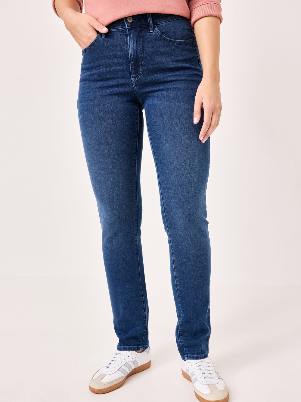 Paddock`s 5-Pocket Jeans Damen Baumwolle blau, 36-28