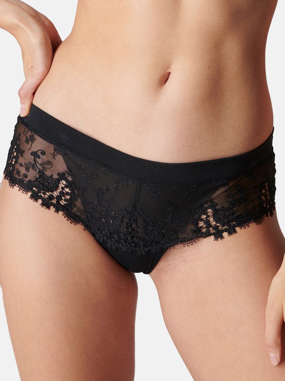Simone Perele Short Slip Damen schwarz gemustert, L