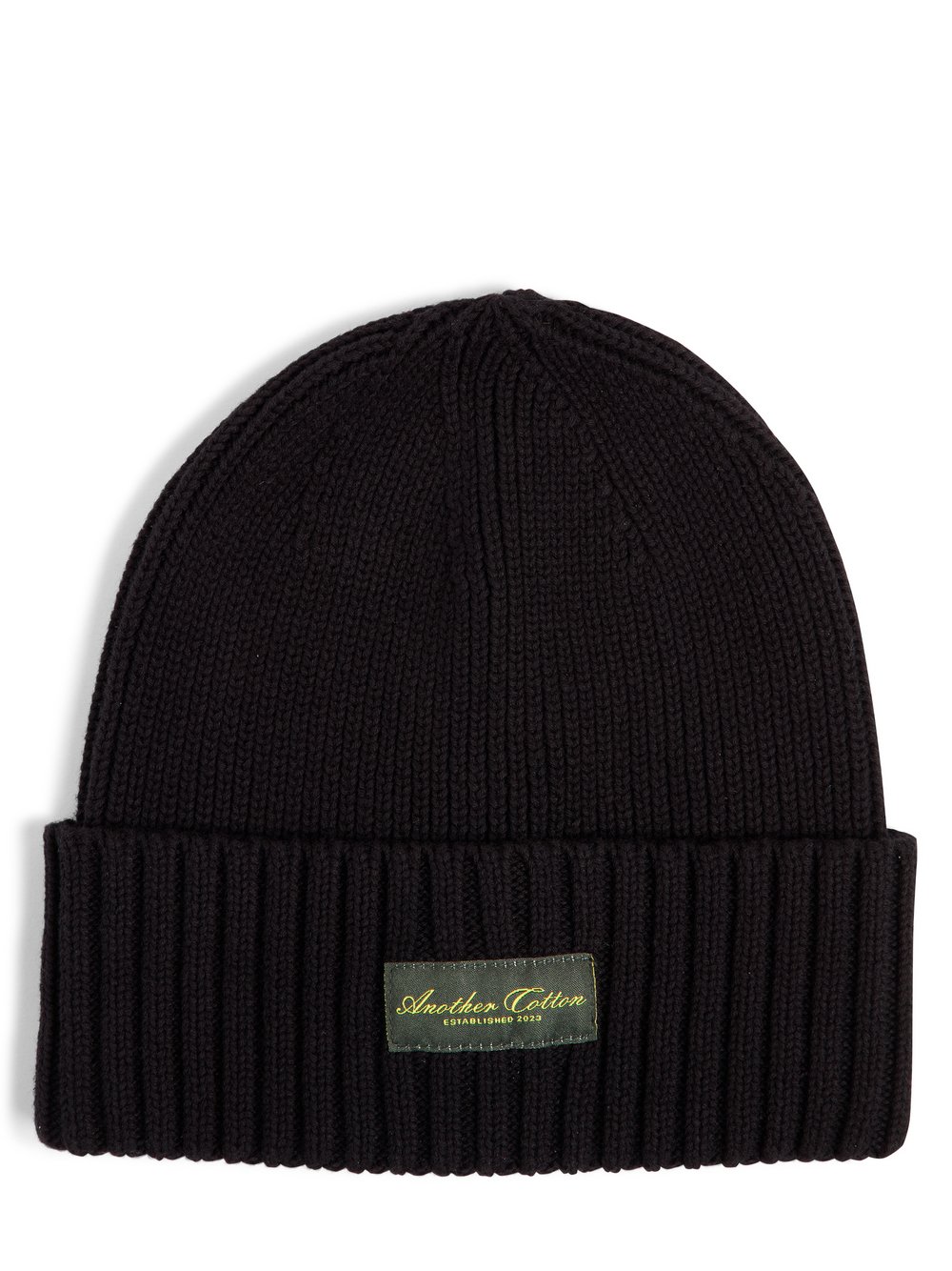 Another Cotton Lab Beanie Herren Baumwolle schwarz, ONE SIZE