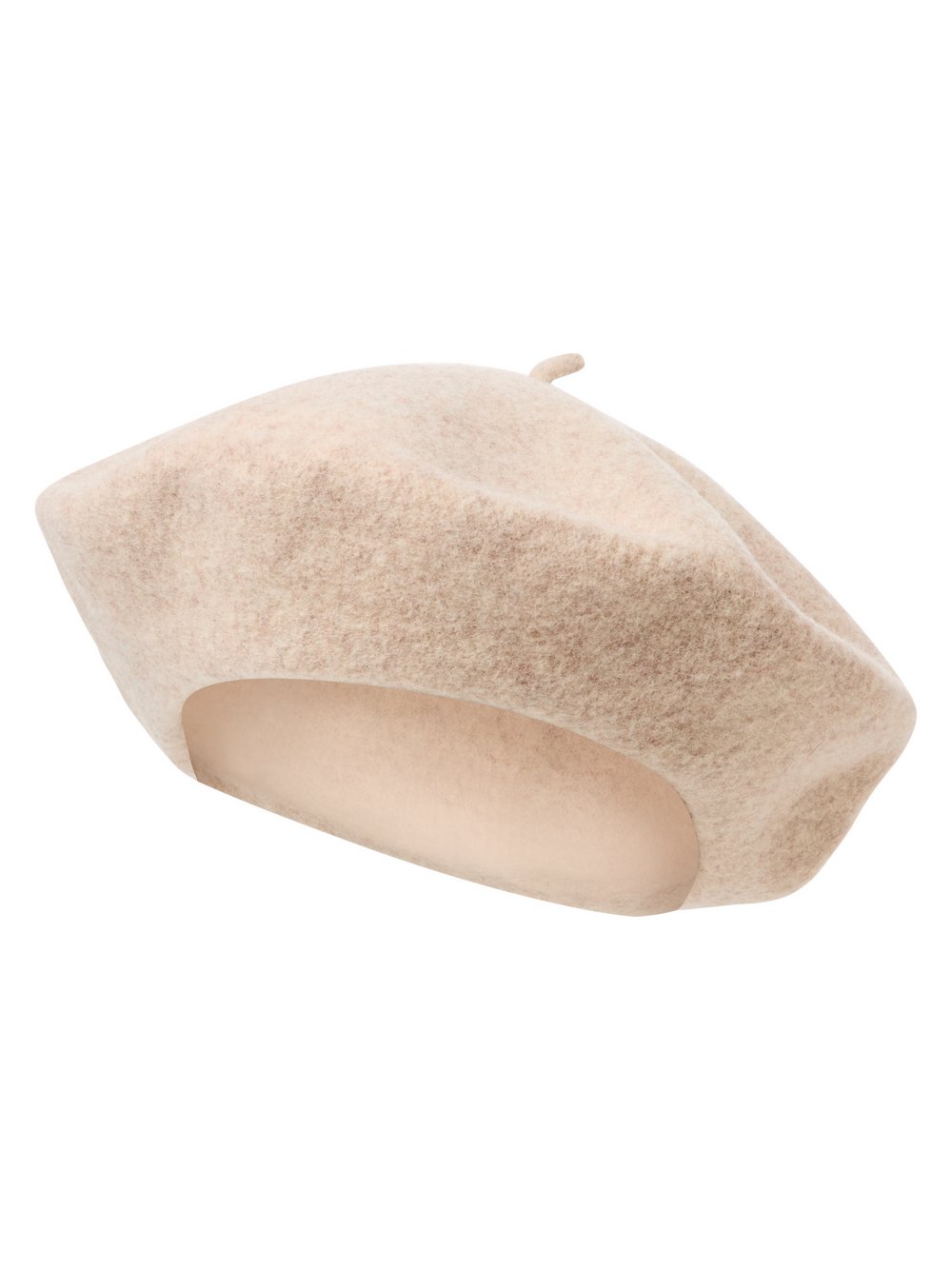 Loevenich Baskenmütze aus Wolle Damen beige meliert, ONE SIZE