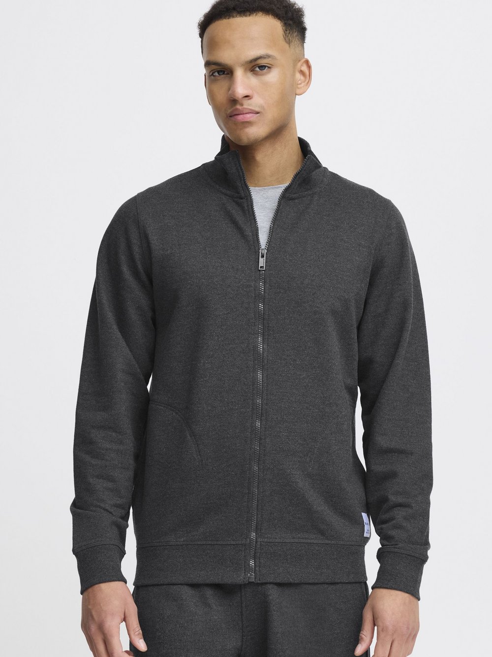 BLEND Trainingsjacke Herren Baumwolle grau, XXXL