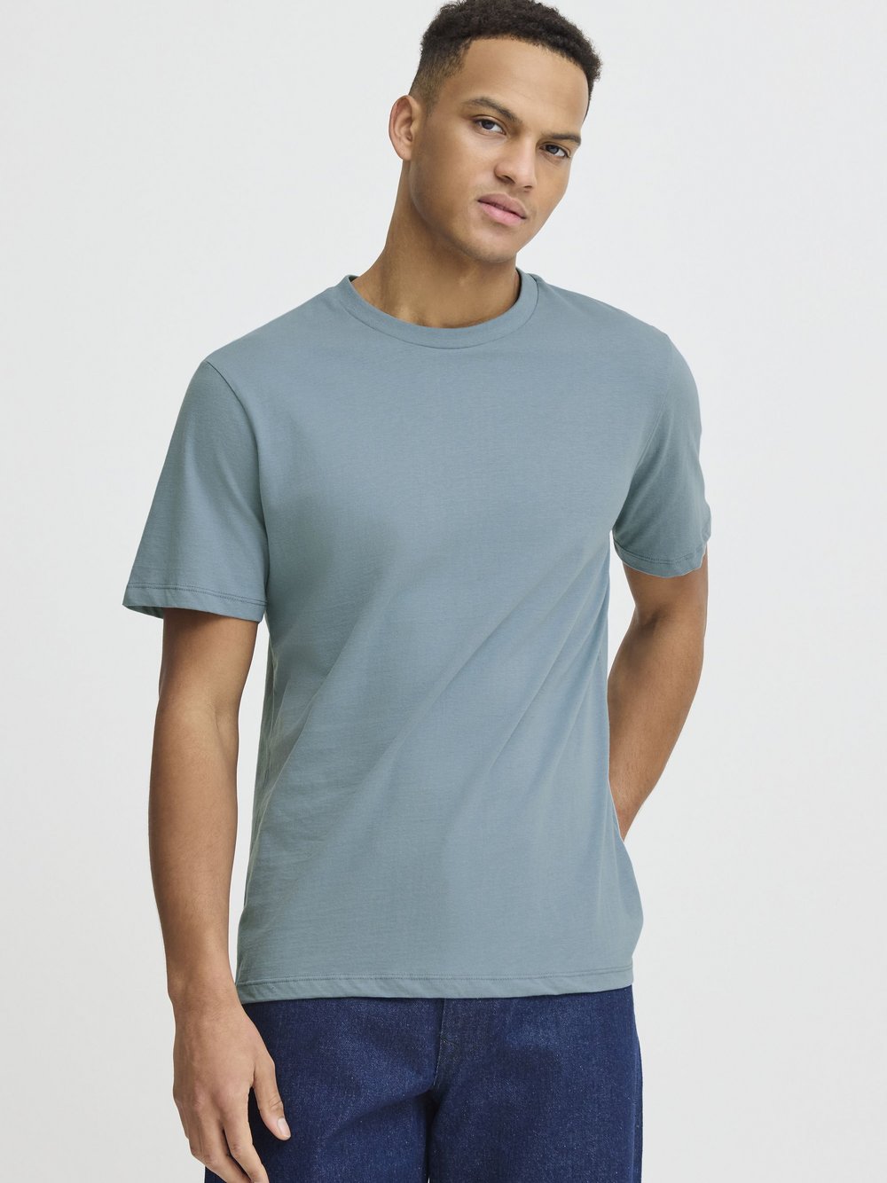 Thumbnail - BLEND T-Shirt Herren Baumwolle blau bedruckt, M