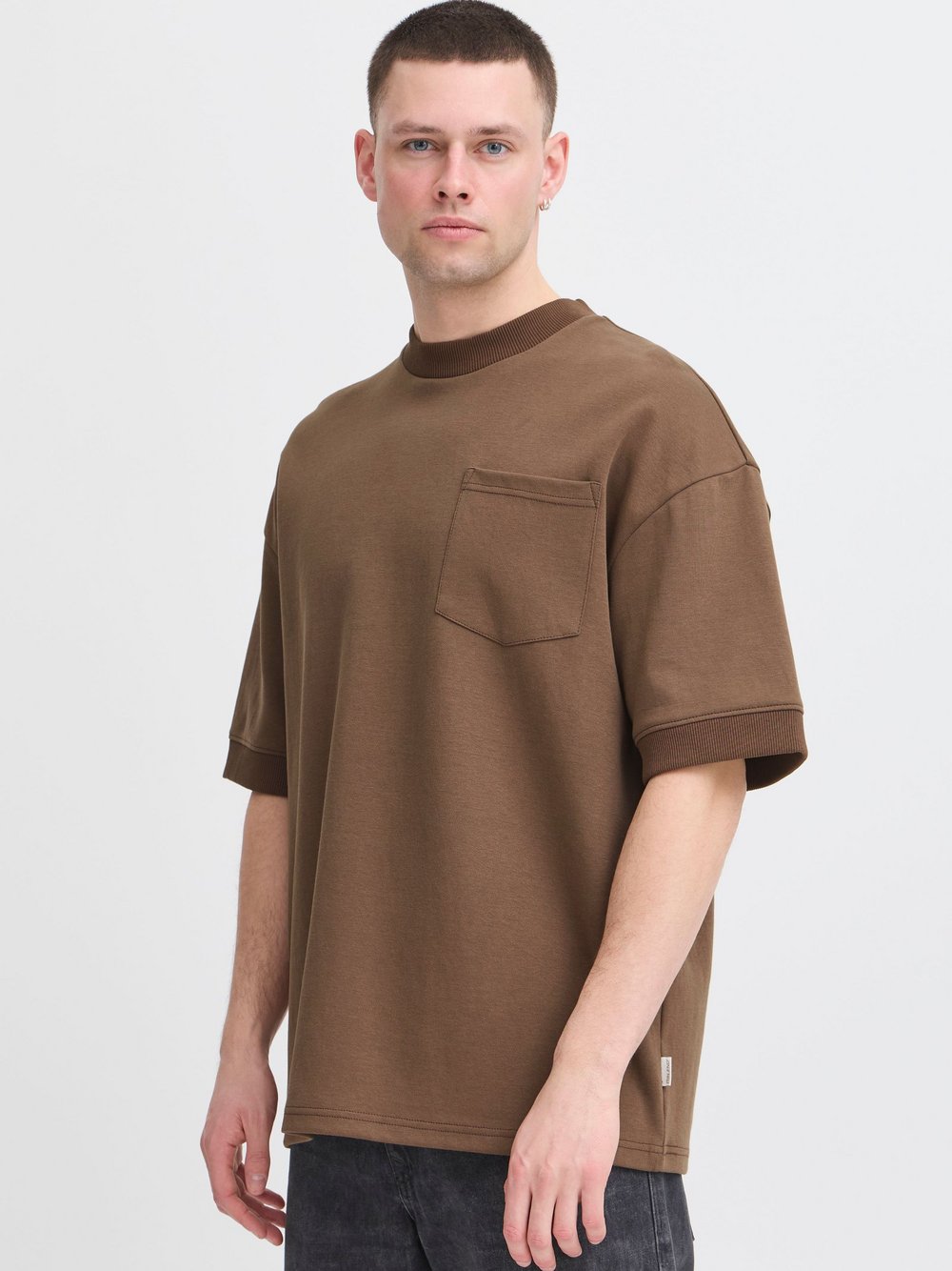 Thumbnail - BLEND T-Shirt Herren Baumwolle braun, L