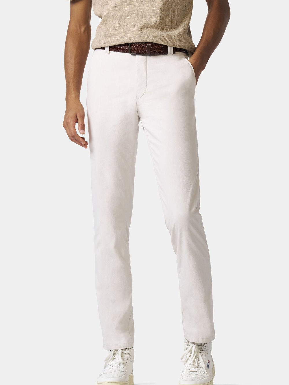 MEYER Chino Herren Baumwolle weiß, 60