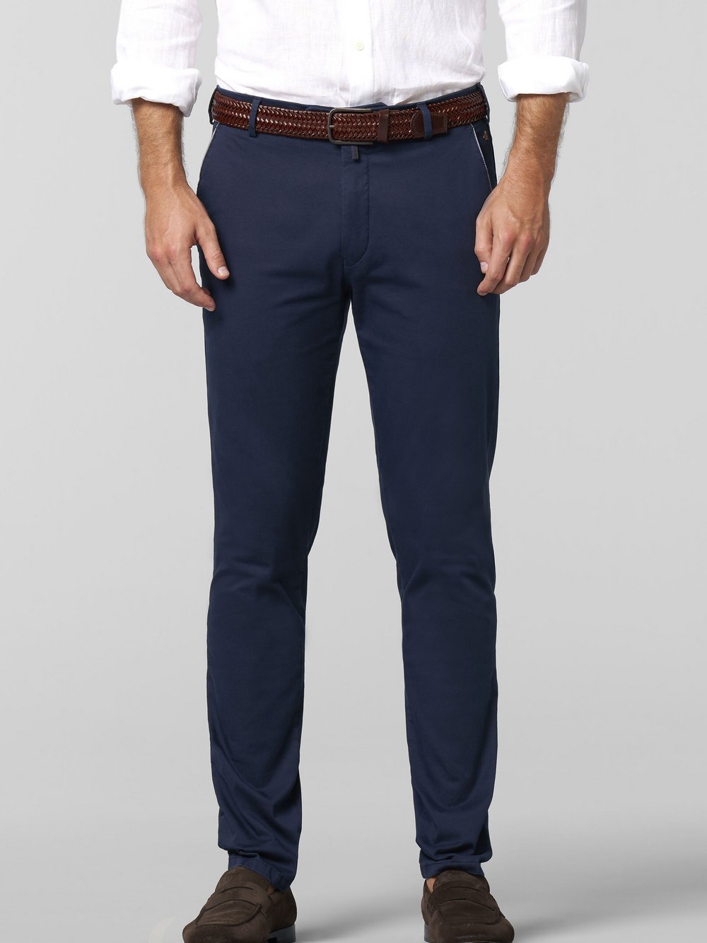 MEYER Chino Herren Baumwolle blau, 46