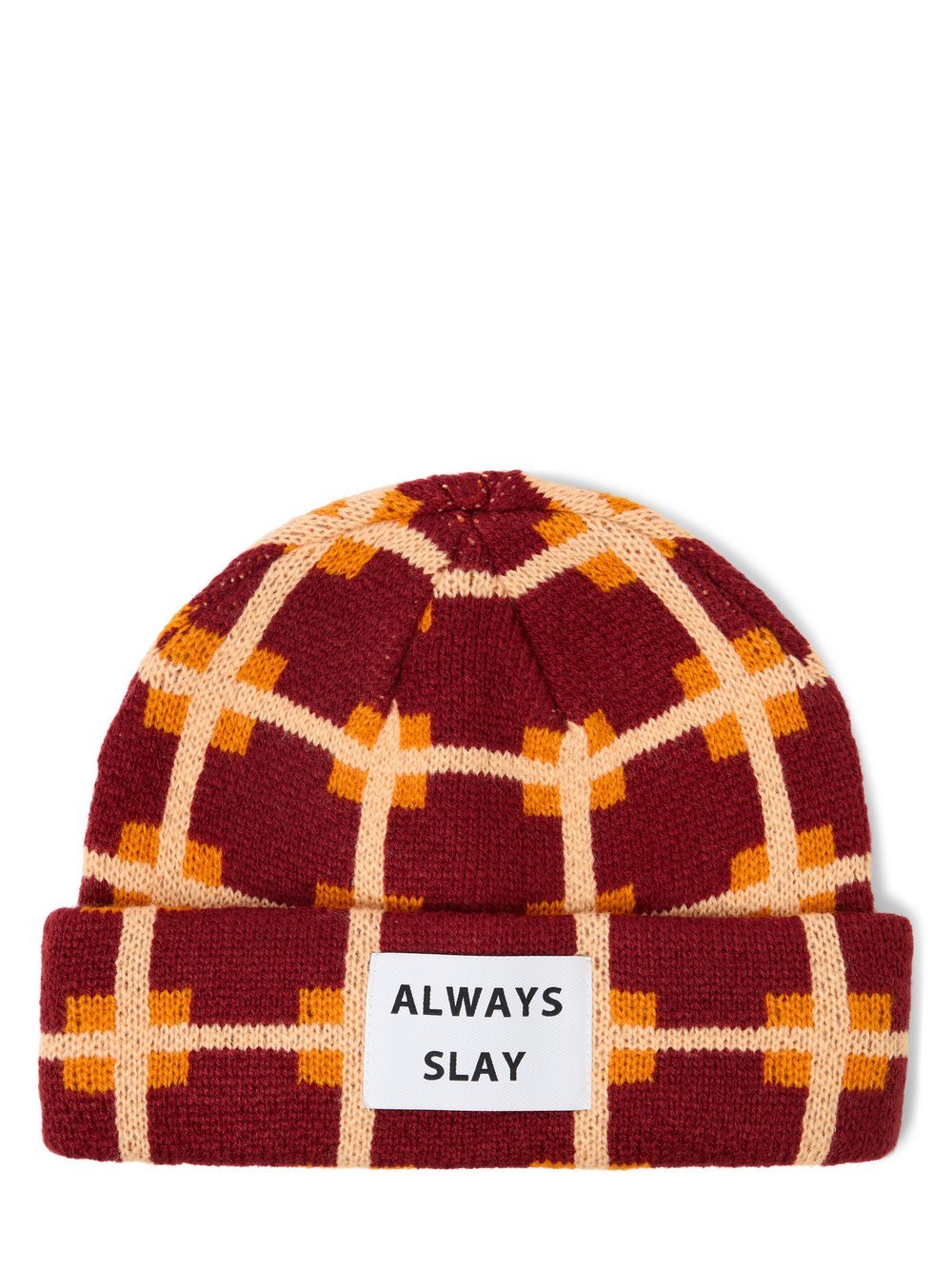 Verb To Do Strickmütze Damen mehrfarbig kariert, ONE SIZE